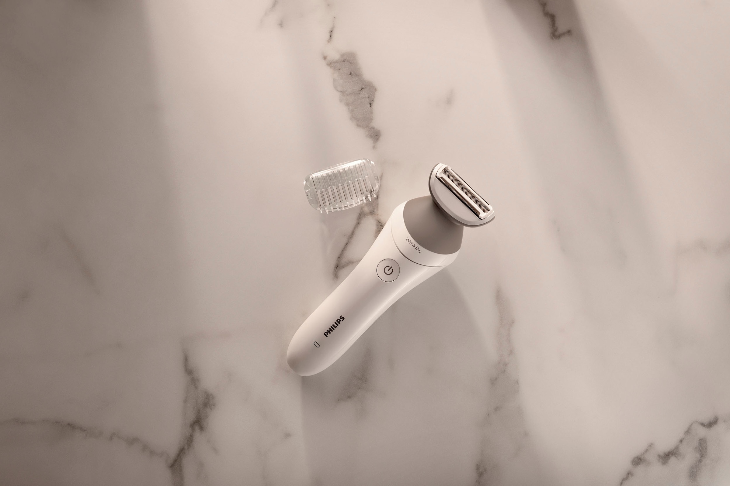 Philips Elektrokörperrasierer »SatinShave Prestige Series 6000 BRL126/00«, 1 St. Aufsätze, nass oder trocken