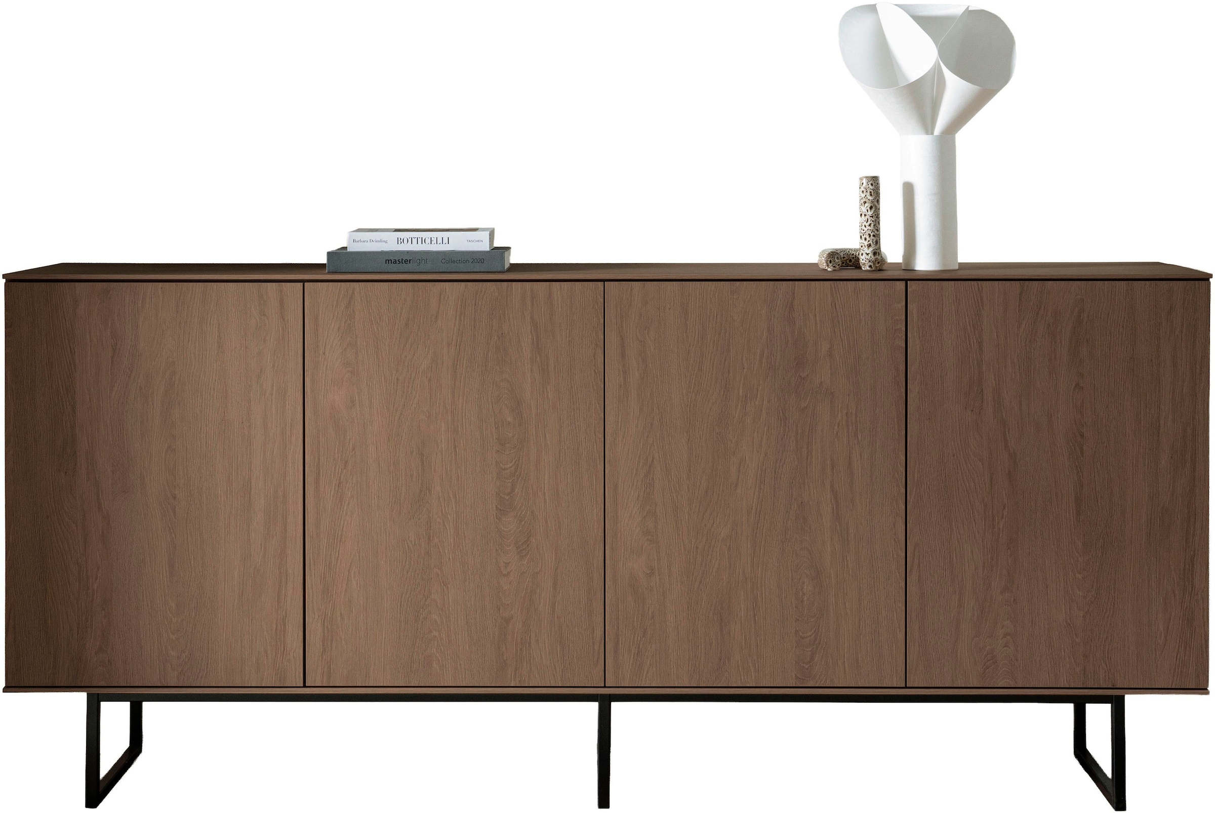 Home affaire Sideboard »Lund, moderner Schrank, Kommode mit Kufengestell« optisch dünner Oberboden, hochwertige Optik, ausreichend Stauraum