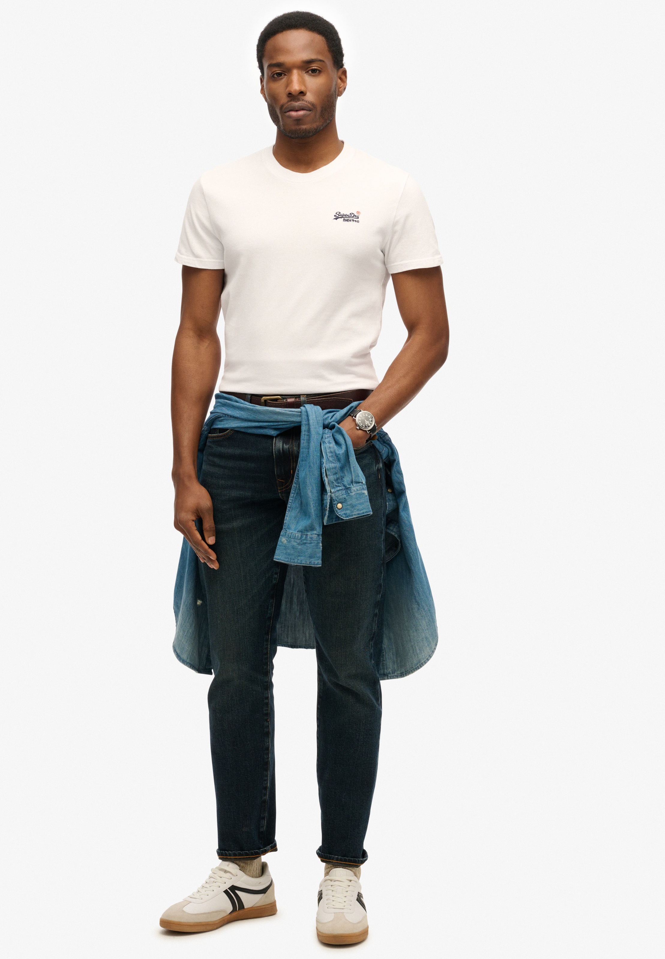 Superdry Rundhalsshirt »ESSENTIAL CONTRAST EMB TEE«