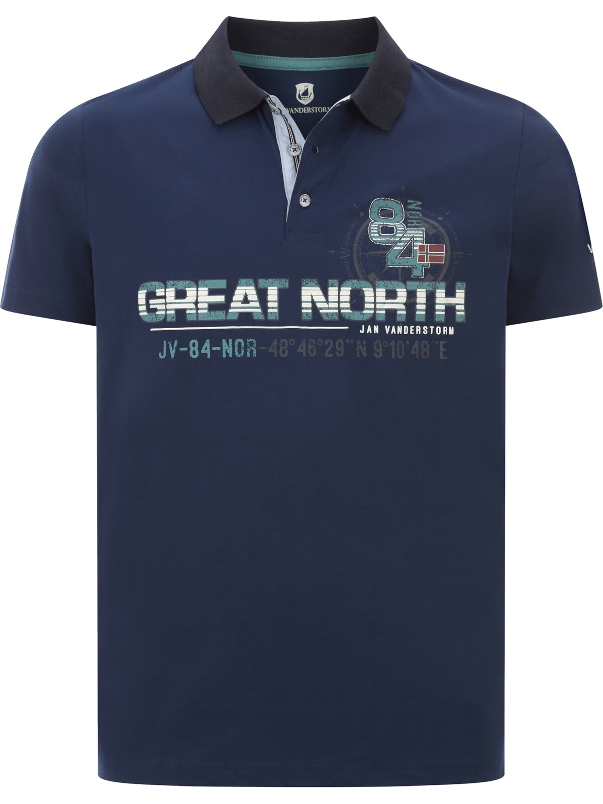 Jan Vanderstorm Poloshirt »Poloshirt GIZUR«, (1 tlg.)