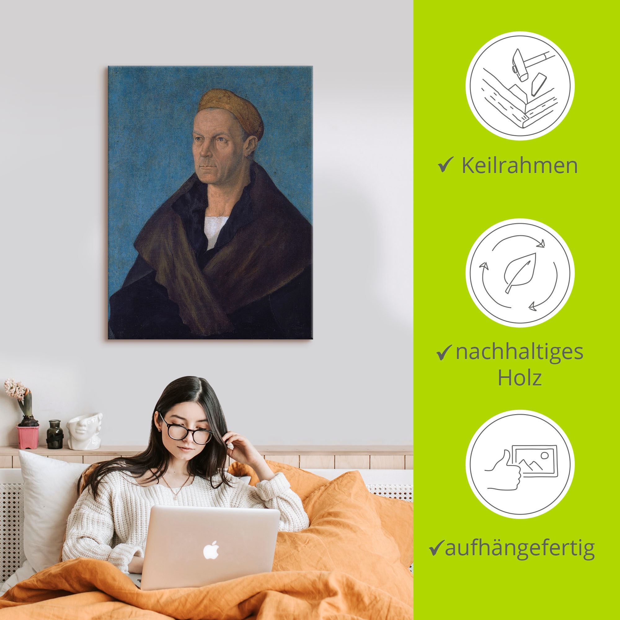Artland Wandbild »Jakob Fugger, der Reiche. Um 1518«, Mann, (1 St.), als Leinwandbild, Poster in verschied. Größen