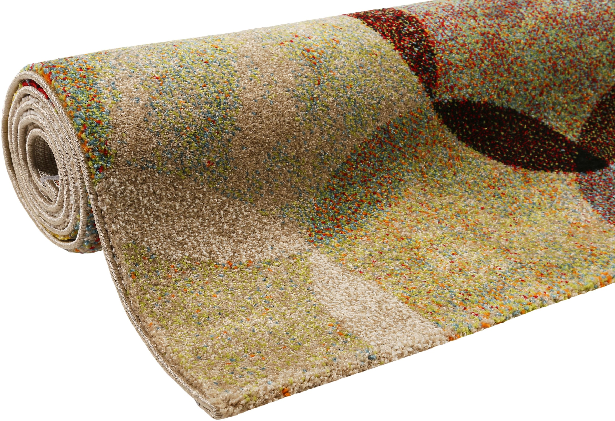 Esprit Teppich »Modernina ESP-3378«, rechteckig, 13 mm Höhe, weicher Kurzflor in modernem Design, Wohnzimmer, Schlafzimmer, bunt