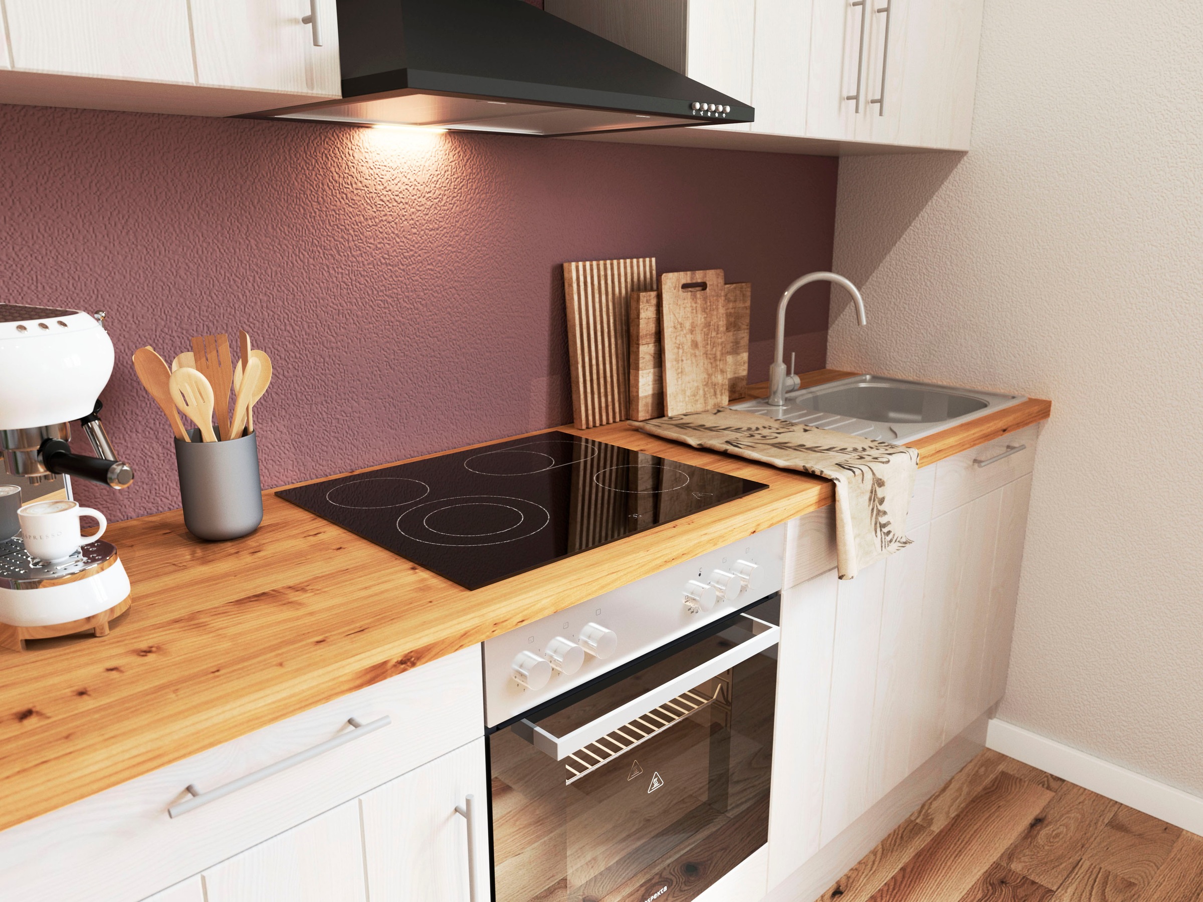 RESPEKTA Küchenzeile »Anton« Breite 250 cm, mit Soft-Close, in exklusiver Konfiguration für OTTO