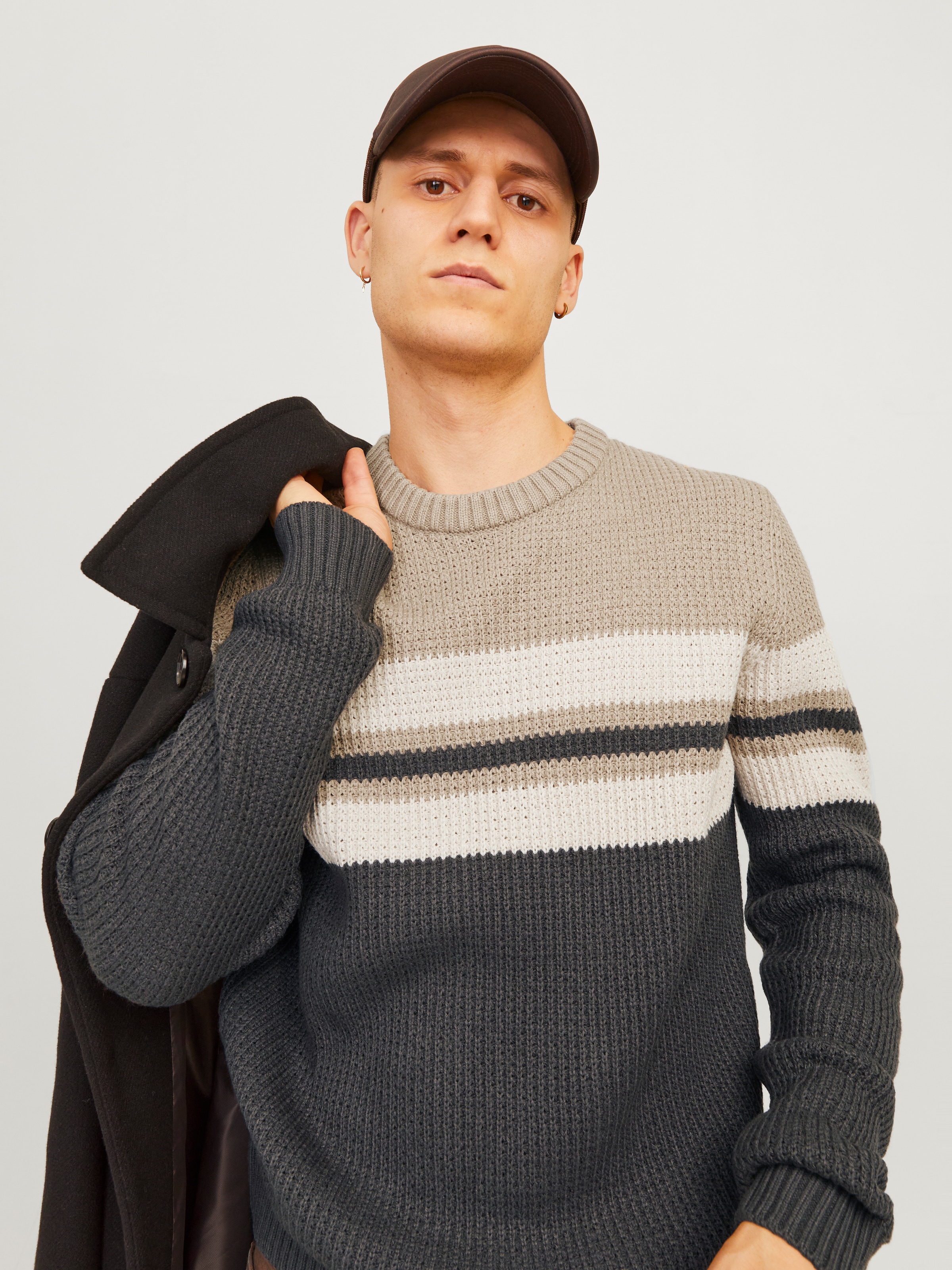 Jack & Jones Rundhalspullover »JJSANDER KNIT CREW NECK«