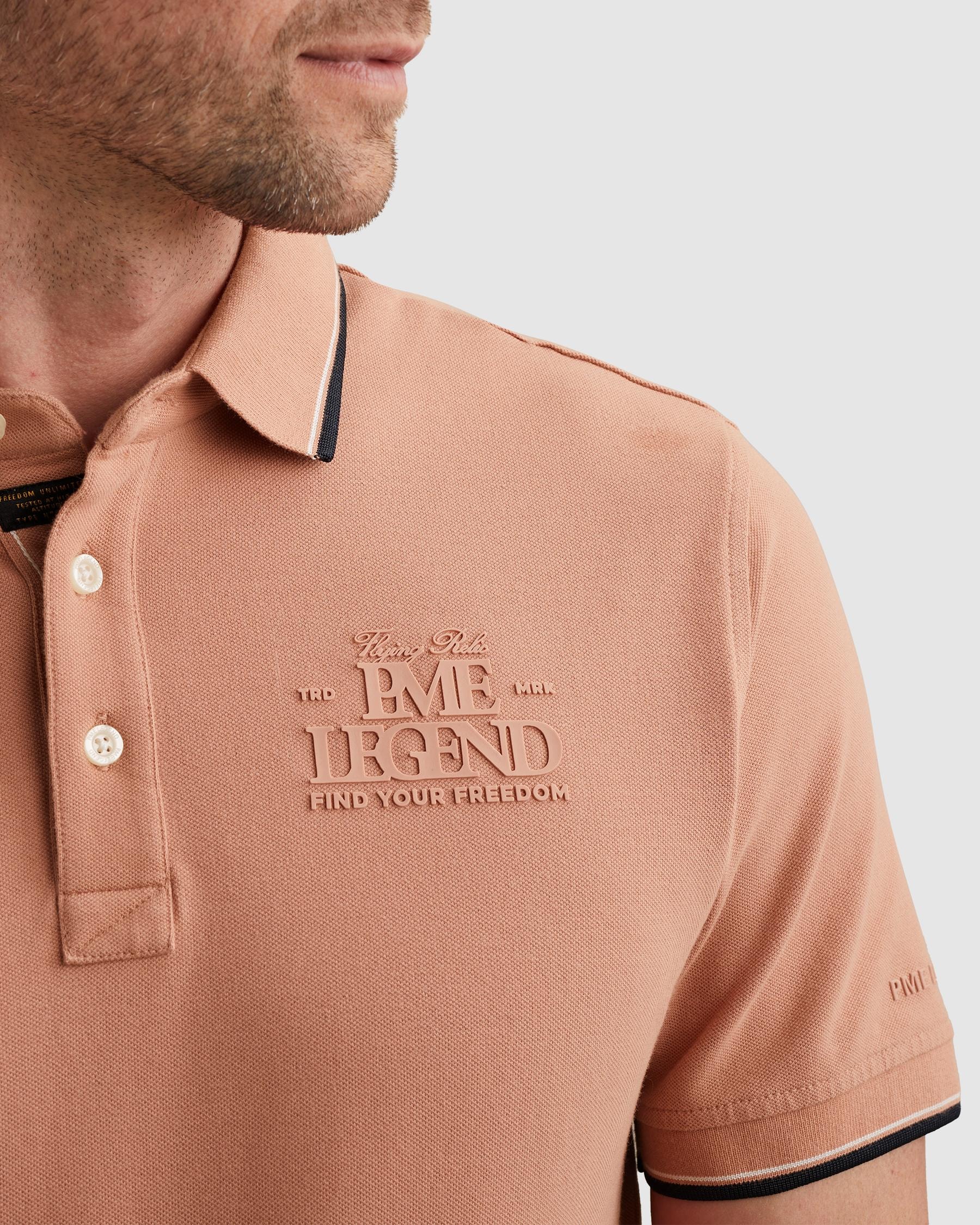PME LEGEND Poloshirt »Short sleeve polo stretch pique« mit Logo Stickerei