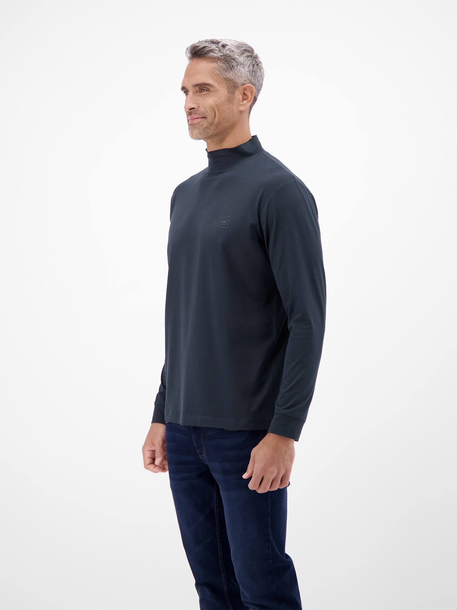 LERROS Sweatshirt »Herren-Shirt mit modischem Turtleneck«
