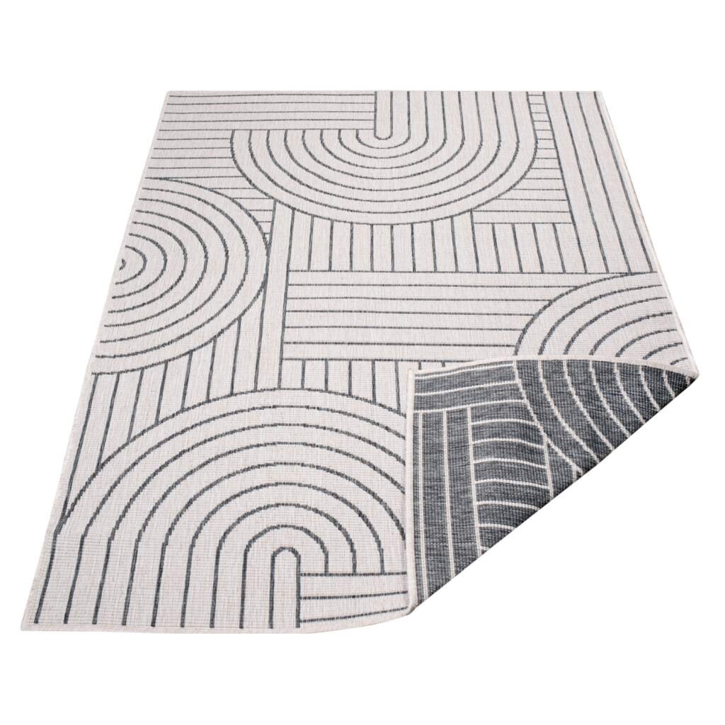 Carpet City Outdoorteppich »DUO RUG 5842«, rechteckig, 5 mm Höhe, Wendeteppich Wetterfest In- & Outdoor, Balkon, Terrasse, Wohnzimmer