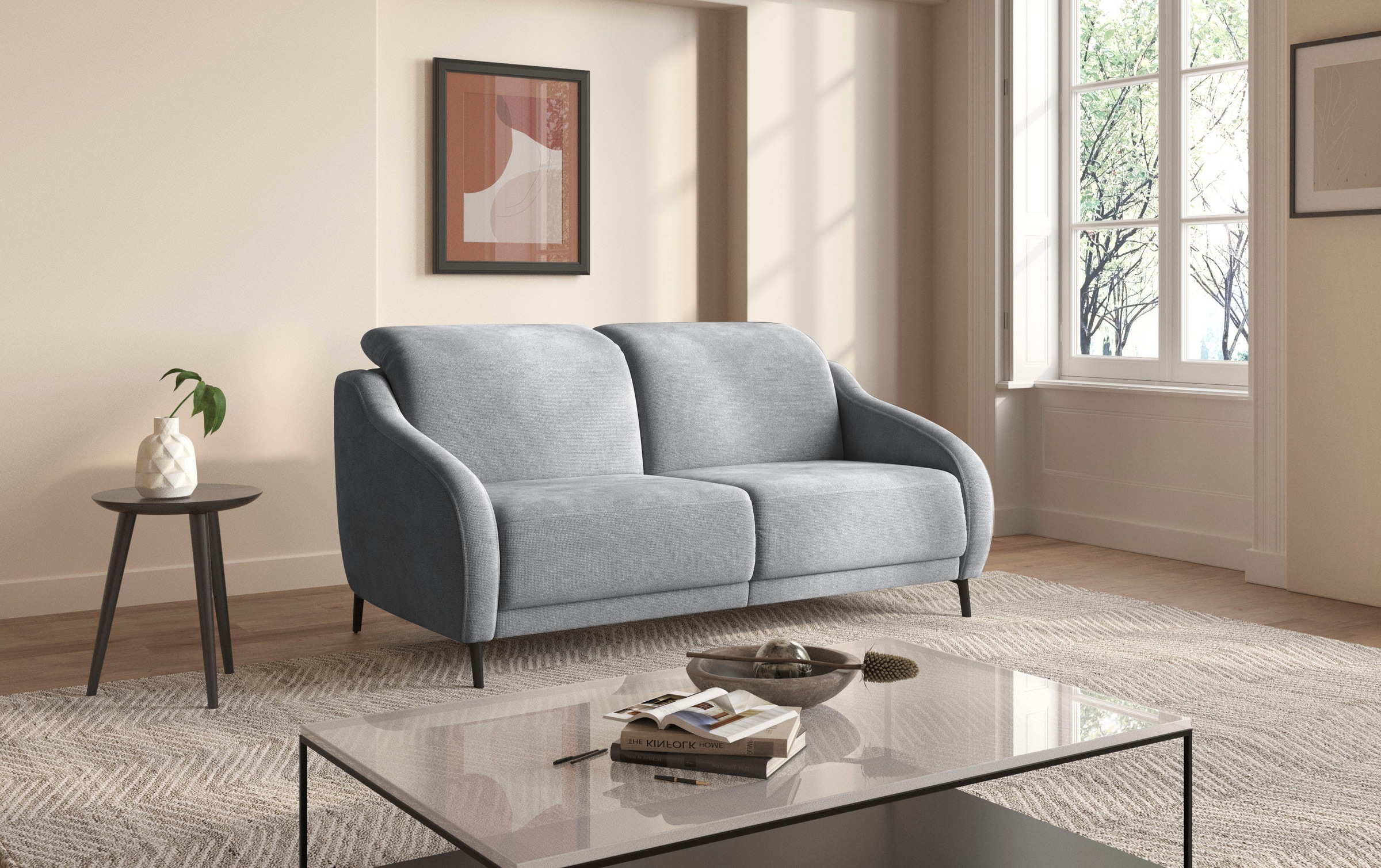 sit&more 3-Sitzer »Blues« wahlweise mit Klapptisch und USB