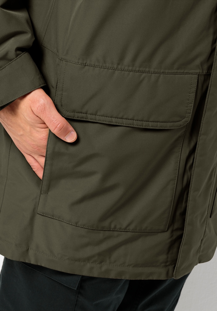 Jack Wolfskin Funktionsparka »WINTERLAGER PARKA M«, mit Kapuze