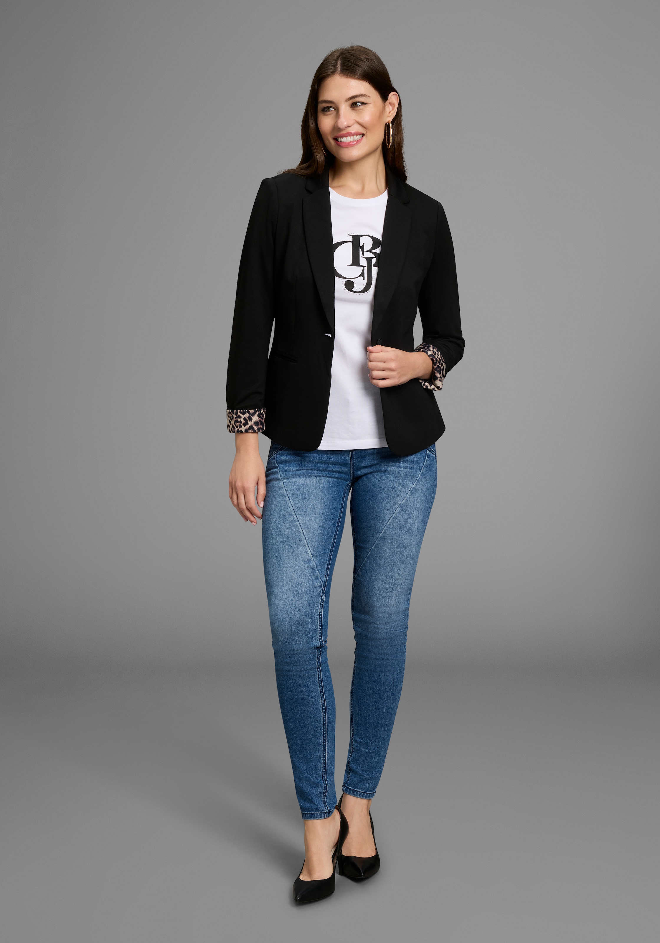 Bruno Banani Skinny-fit-Jeans, mit schrägen Nähten - NEUE KOLLEKTION