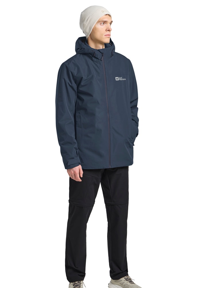 Jack Wolfskin 3-in-1-Funktionsjacke »TAUBENBERG 3IN1 JKT M«, mit Kapuze, 3in1, wasserdicht, Übergangsjacke