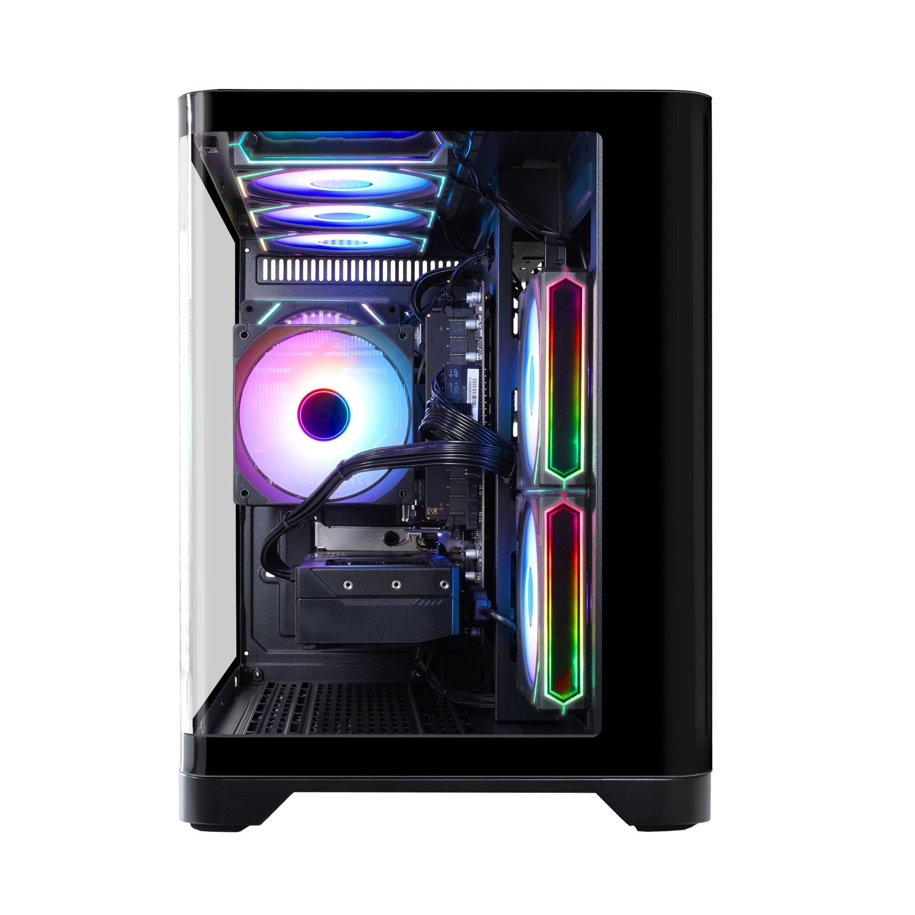 GAMEMAX PC-Komplettsystem »GigaDeal Gaming-PC-Set HYPE-M BK«, Windows 11 + Gigabyte GS32QC LED-Monitor Curved, 80 cm (32")