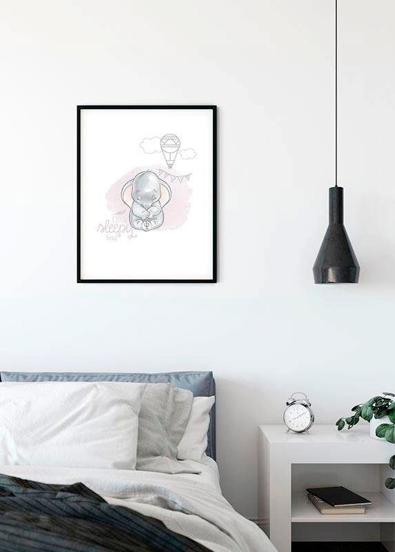 Komar Bild »Dumbo Sleepy«, Disney, (1 St.), Wandbild zur Dekoration im Kinderzimmer - ohne Rahmen