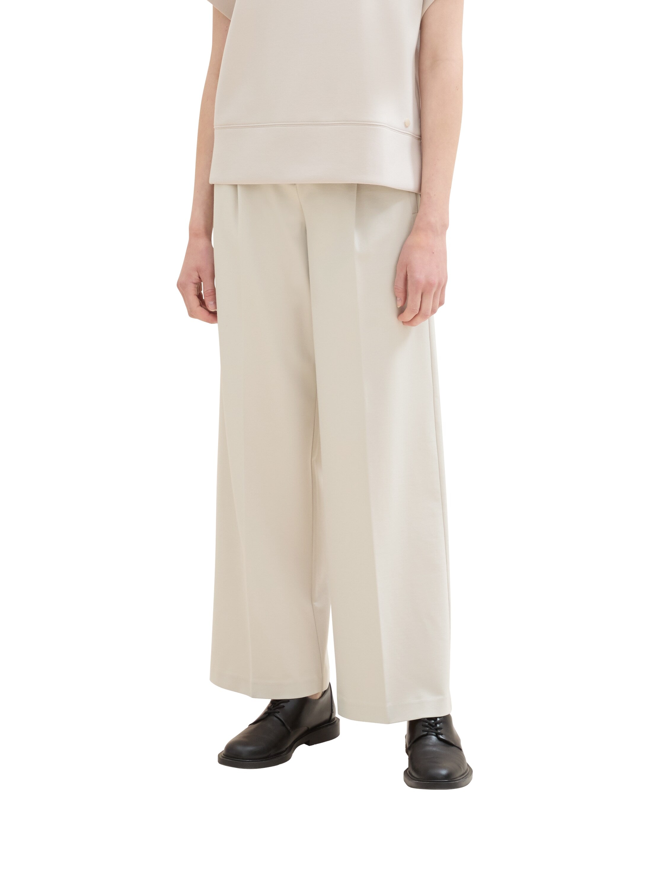 Jerseyhose, Wide Leg mit Taschen