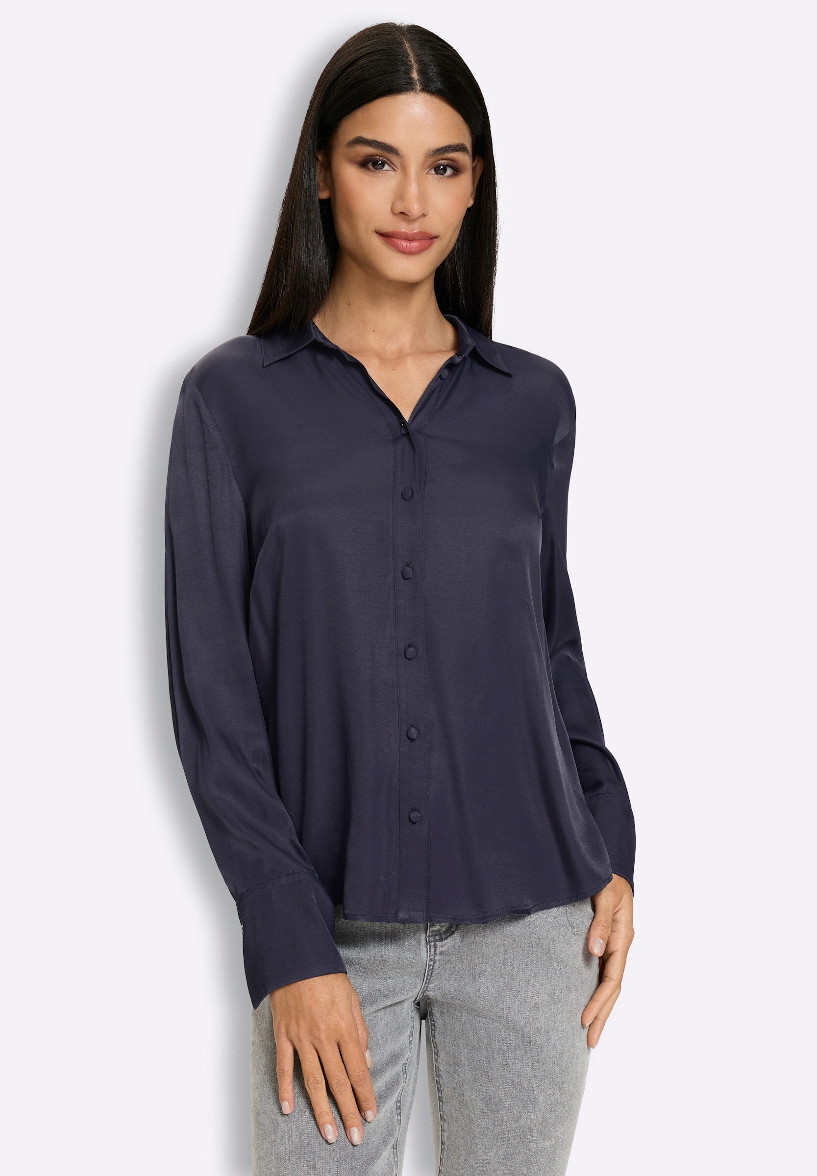 heine Klassische Bluse »Bluse Hemdbluse mit Rückenfalte«
