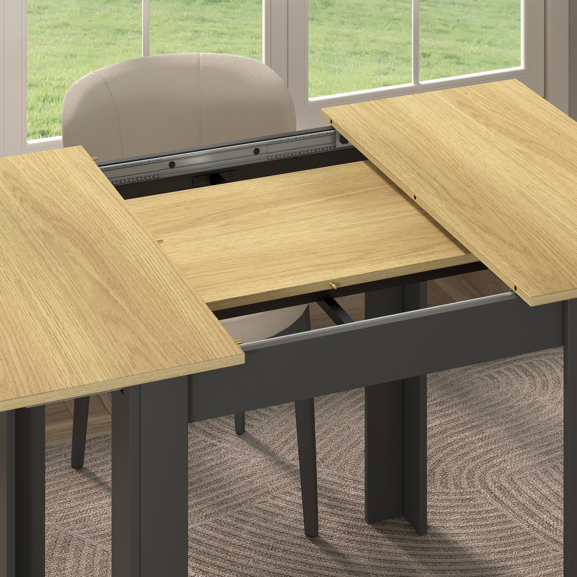 VCM Esstisch »Esstisch Küchentisch Pesoli ausziehbar 80-120 cm« 1 Stk. tlg.