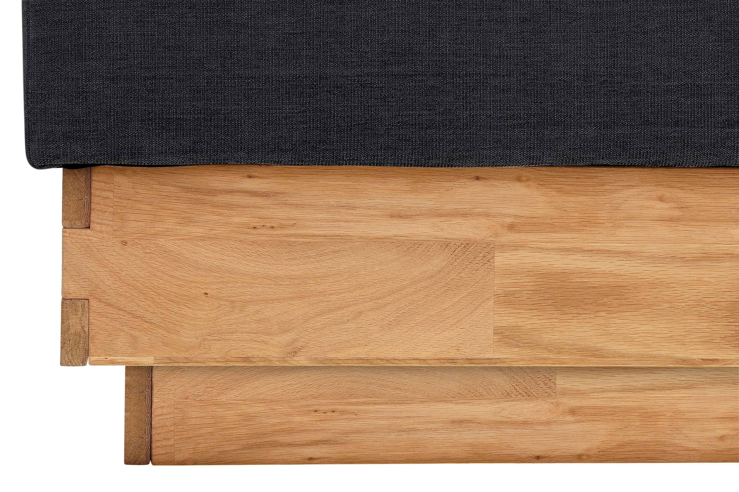 OTTO products Boxspringbett »Jenna«, ohne LED-Beleuchtung, mit zertifizierten, recycelten Bezugsstoffen