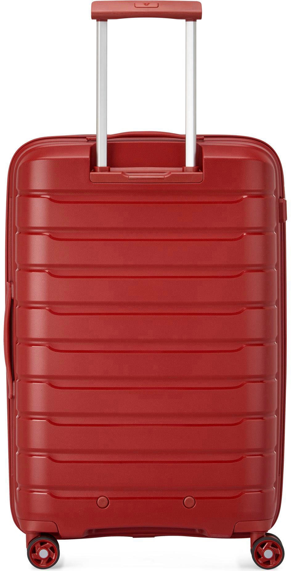 RONCATO Hartschalen-Trolley »B-FLYING, 67 cm, rot«, 4 St. Rollen, Hartschalen-Koffer Reisegepäck mit Volumenerweiterung und TSA Schloss