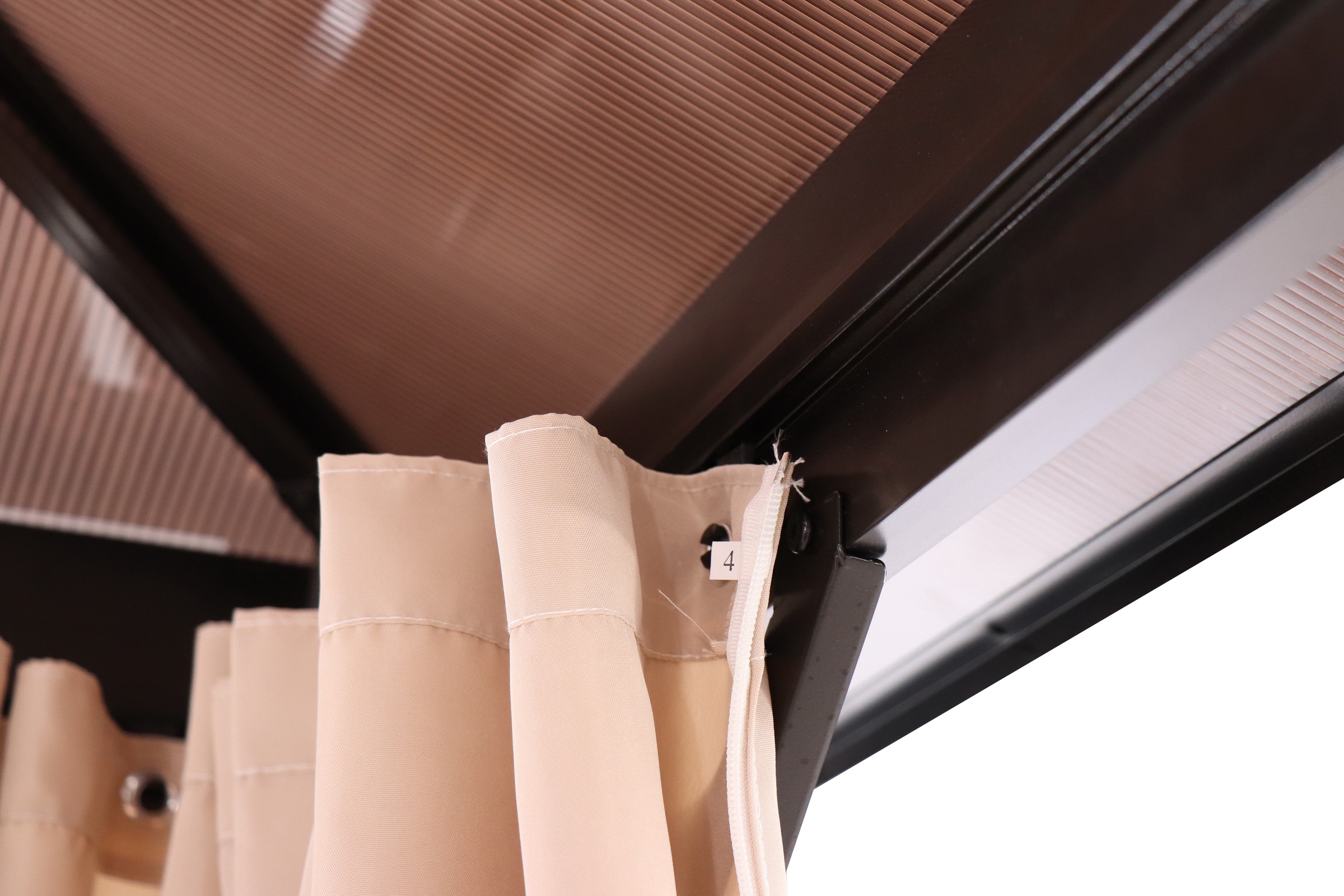 KONIFERA Pavillon »Aruba« BxT: 3x4m für 6-8 Personen, robustes Aluminiumgestell + PC Dach