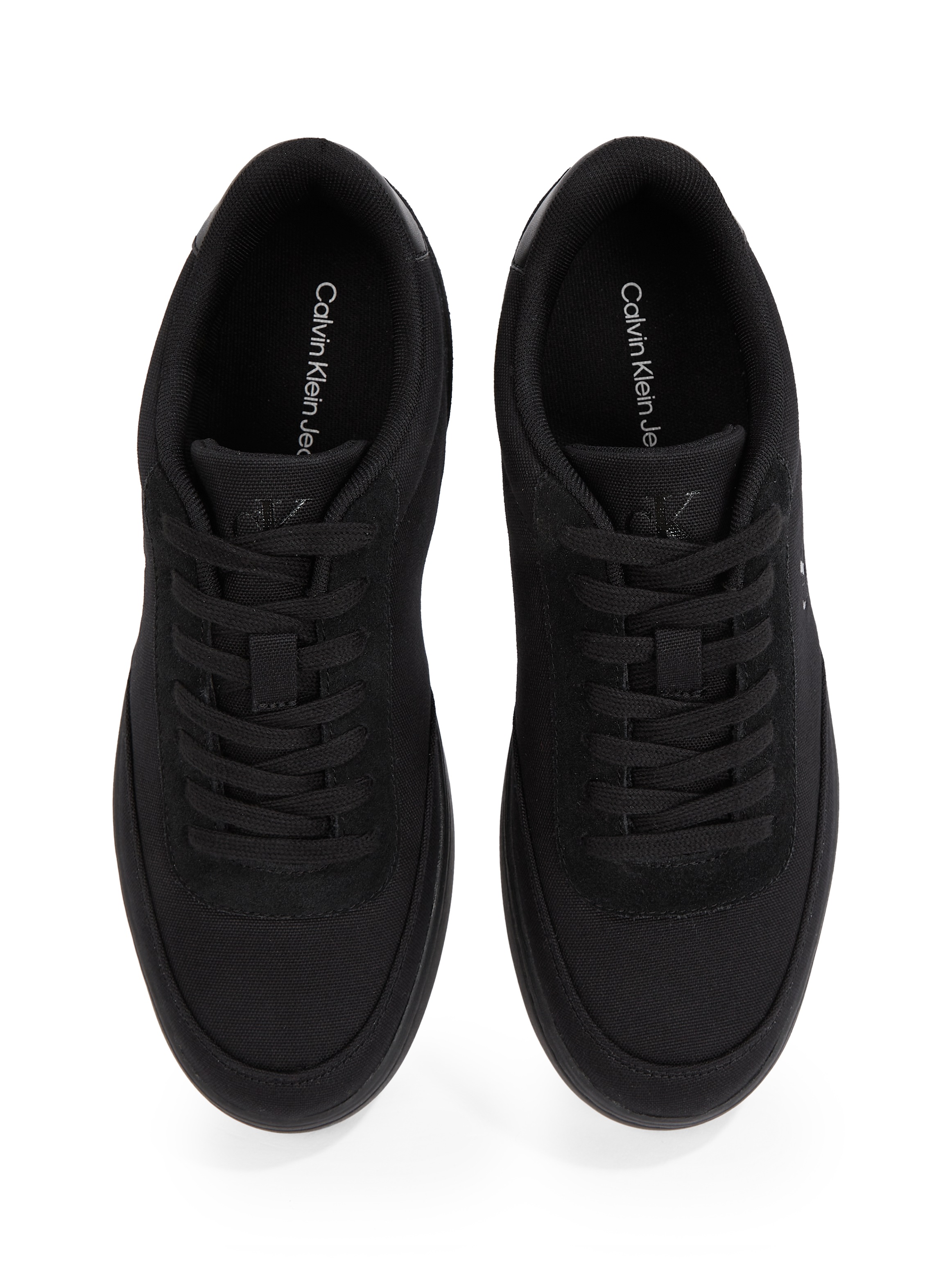 Calvin Klein Jeans Sneaker »CLASSIC CUPSOLE MG CANVAS«, Schnürschuh, Halbschuh, Freizeitschuh mit CK Logo seitlich