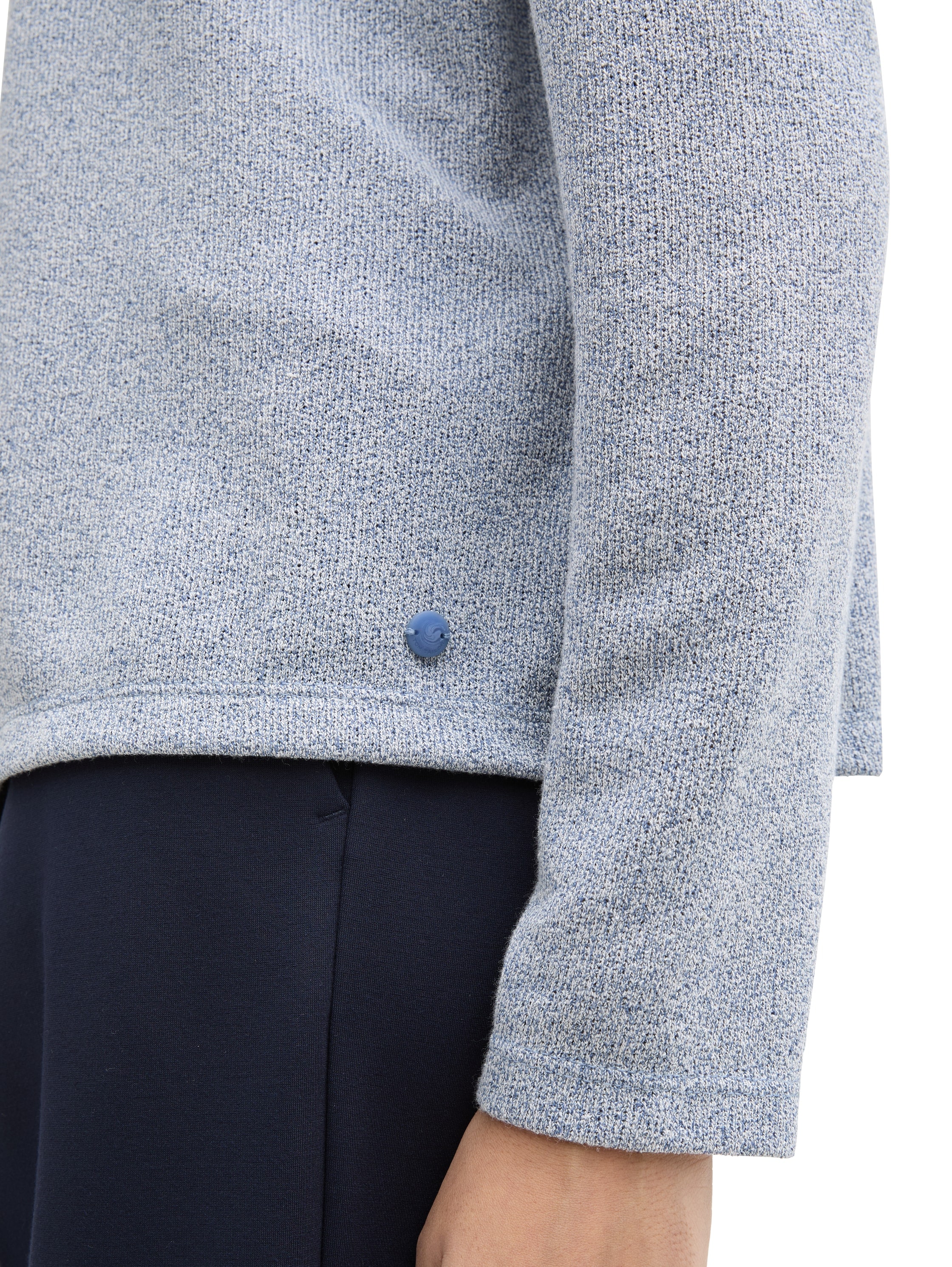 TOM TAILOR Cardigan, nach vorne hin offen und ohne Kragen
