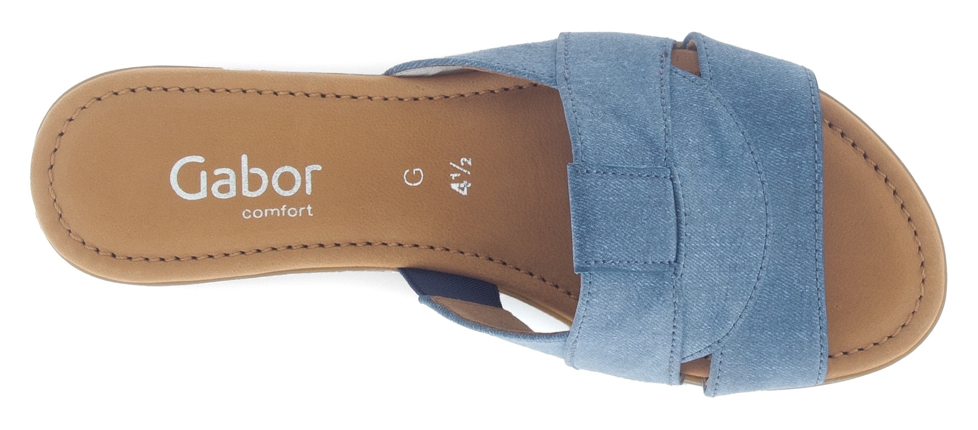 Gabor Pantolette »RHODOS«, Blockabsatz, Sommerschuh, Komfortschuh in Bequemweite G (= weit)