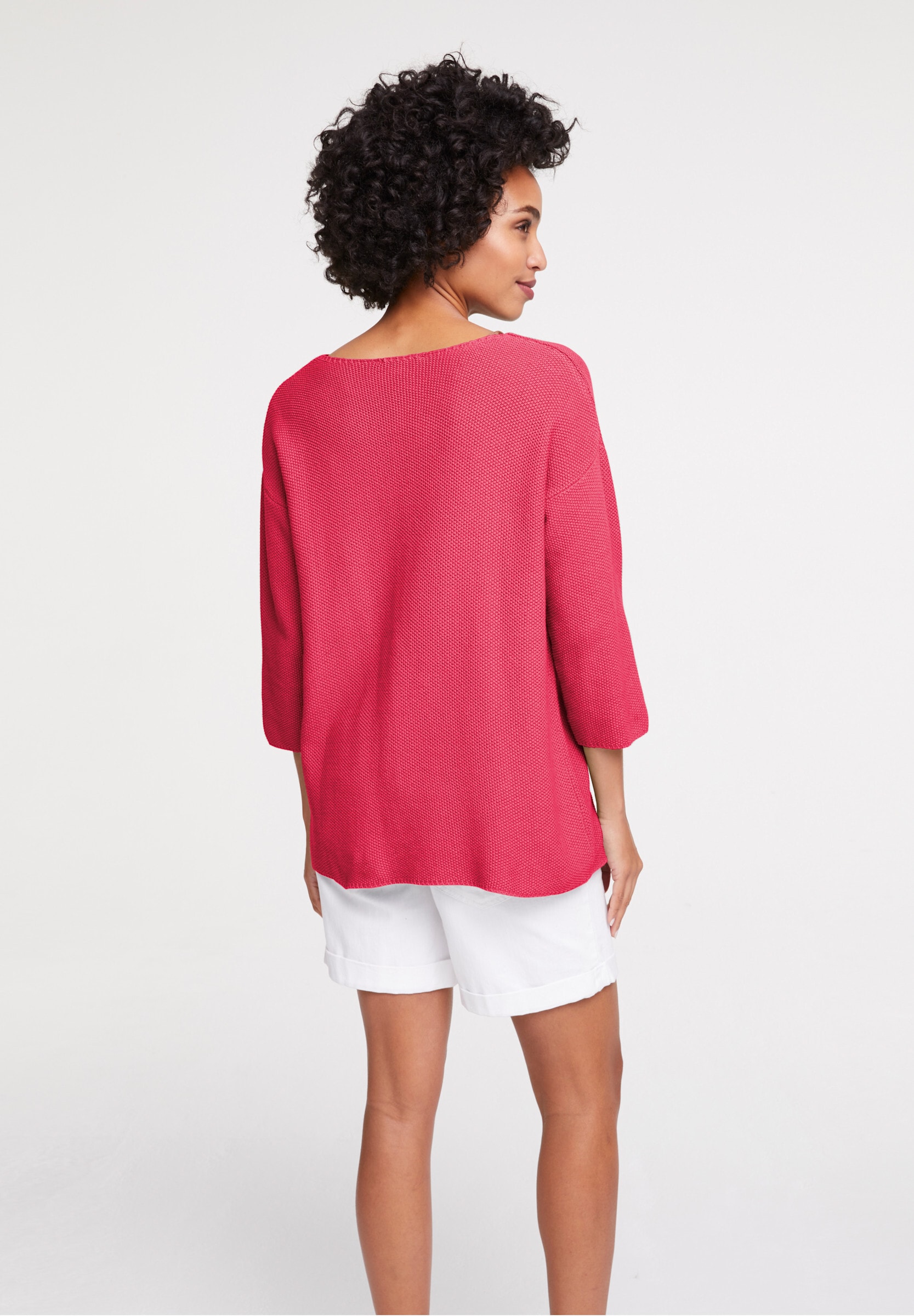 heine Longpullover »Oversized Pullover Strickpullover mit Effekt-Strick«