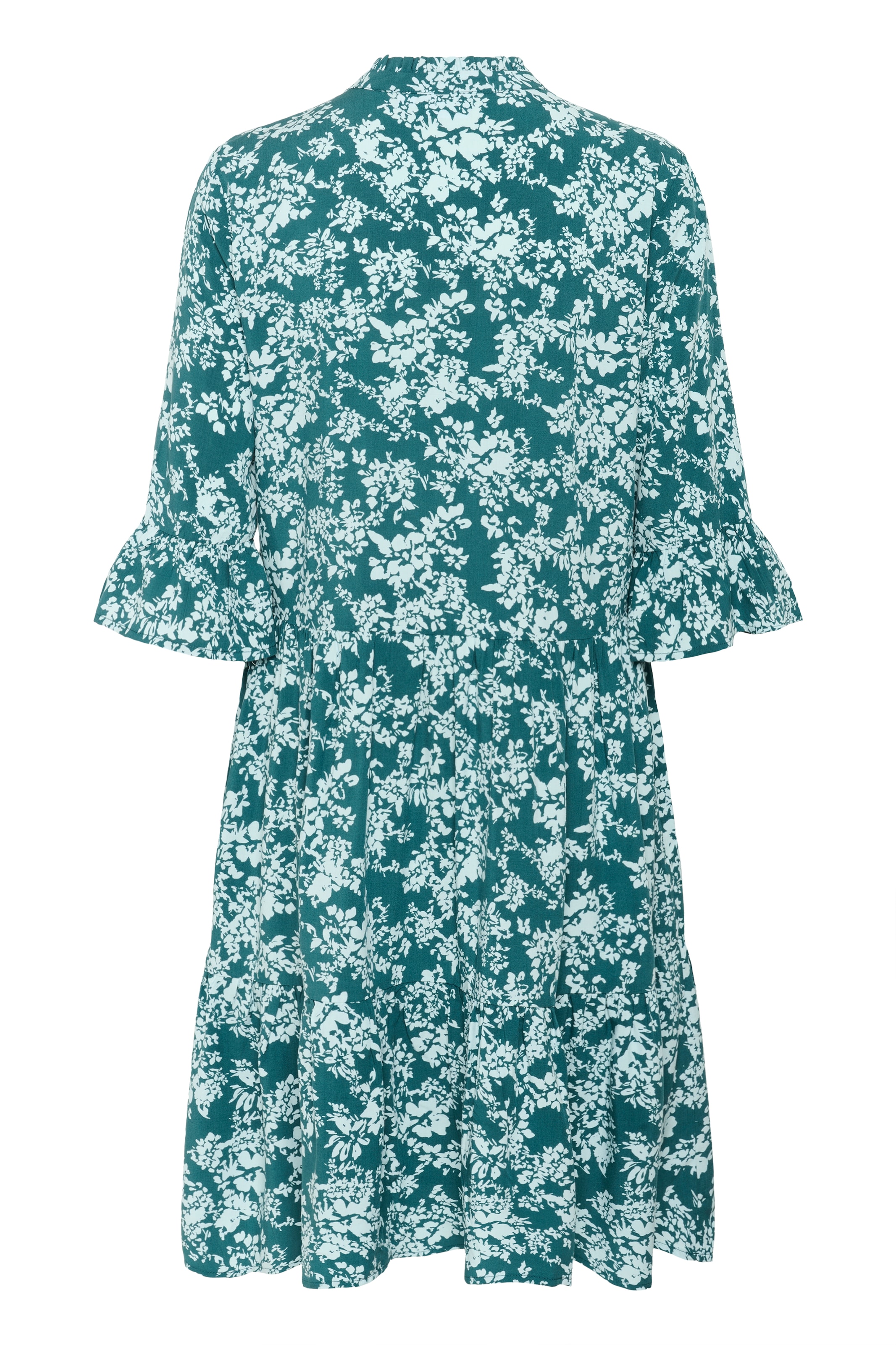 Saint Tropez Blusenkleid »EdaSZ Dress«, mit Volant und 3/4 Ärmel