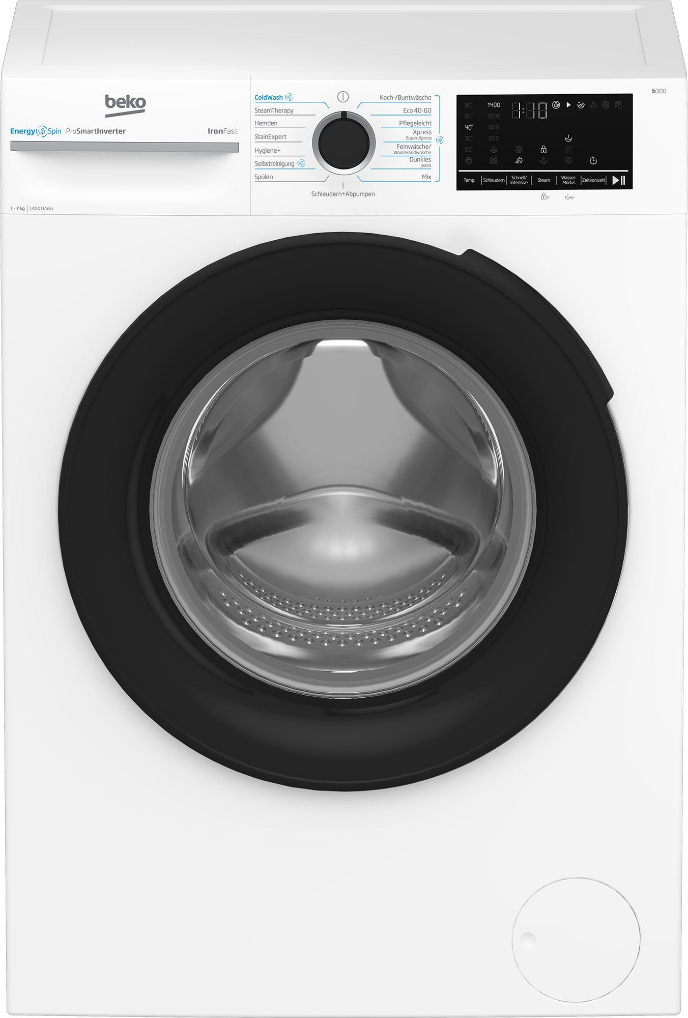 BEKO Waschmaschine »BM3WFU4741N«, 7 kg, 1400 U/min, Waschen mit EnergySpin: Bis zu 35 % Energie sparen – nicht nur in Eco