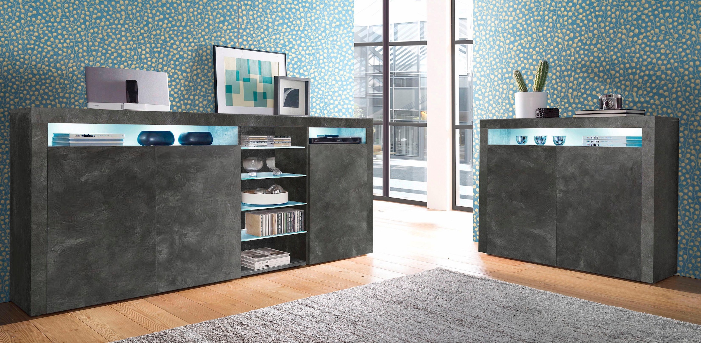 borchardt Möbel Highboard Fe«, auf Raten 200 cm bestellen »Santa Breite