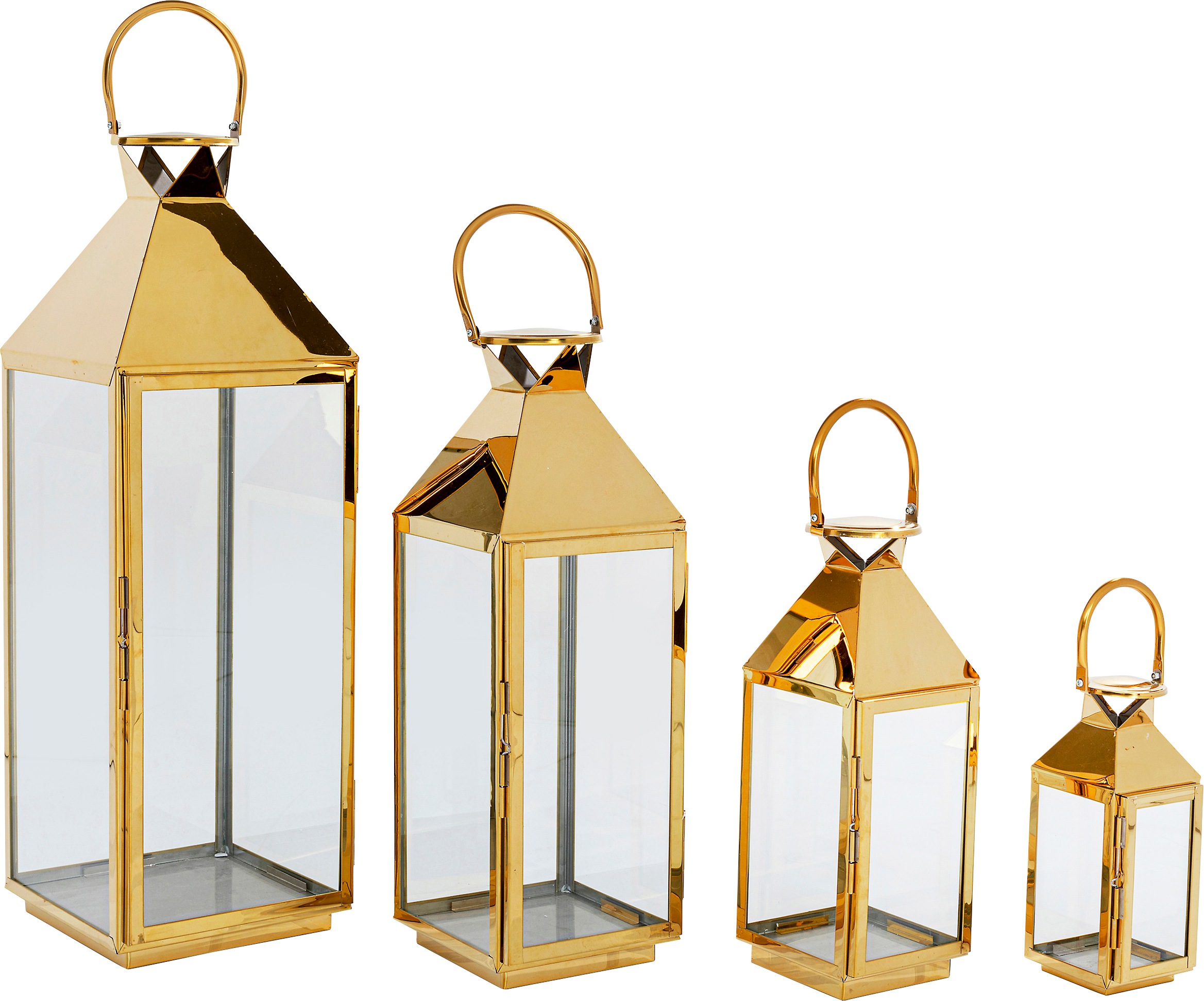 Kare Design Kerzenlaterne »Laterne Giardino« gold- oder silberfarben