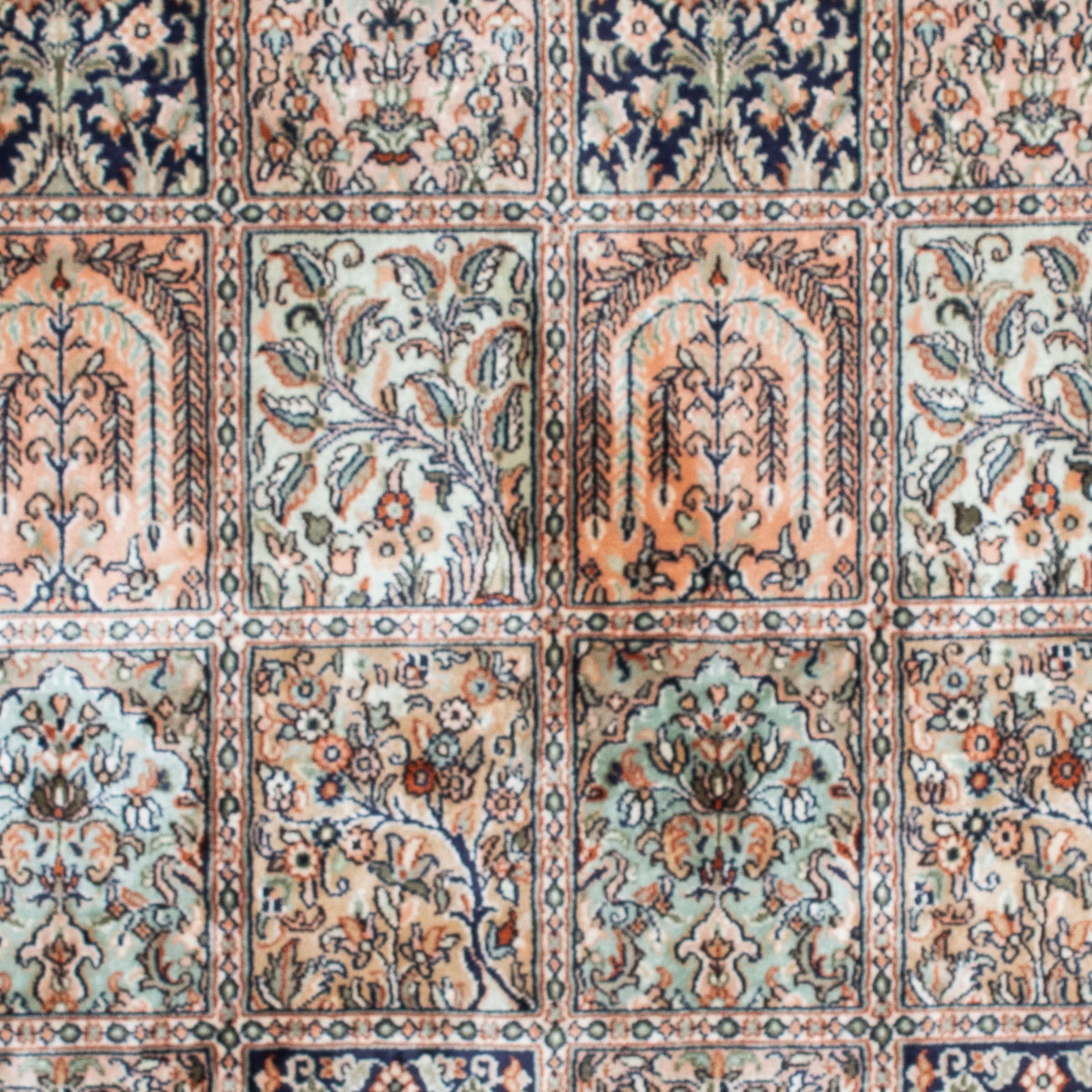 morgenland Seidenteppich »Seidenteppich - Kaschmir Seide - 152 x 94 cm - mehrfarbig«, rechteckig, Wohnzimmer, Handgeknüpft, Einzelstück mit Zertifikat