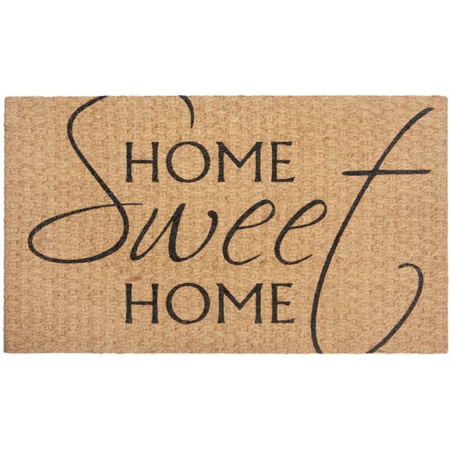 HANSE Home Fußmatte »Kokos Braided Home Sweet Home«, rechteckig, Kokos,  Schmutzfangmatte, Outdoor, Rutschfest, Innen, Kokosmatte, Flur