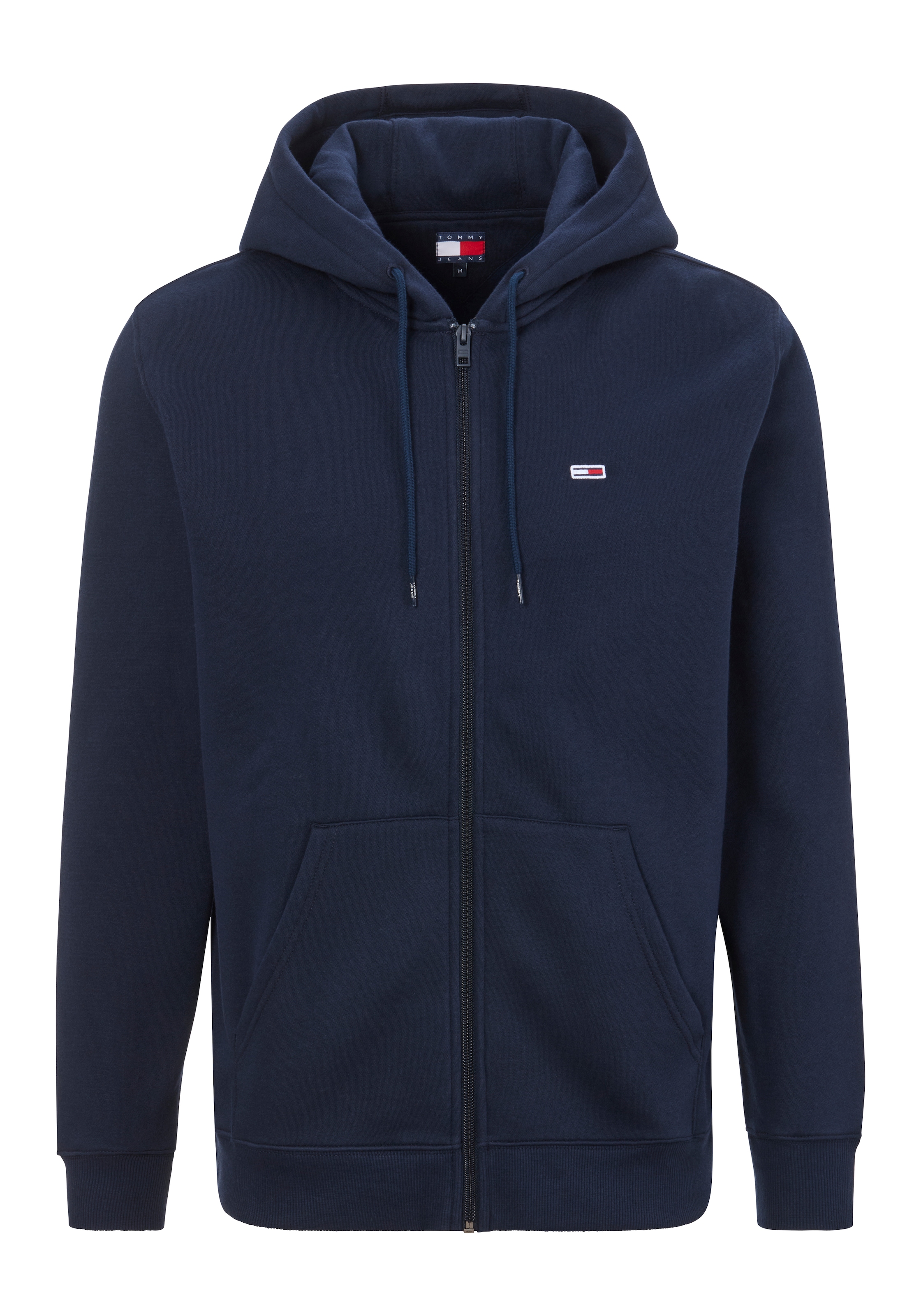 Tommy Jeans Sweatshirt »TJM REG S FLAG ZIP FLEECE THRU«, mit bestickten Markenlogo auf Brusthöhe