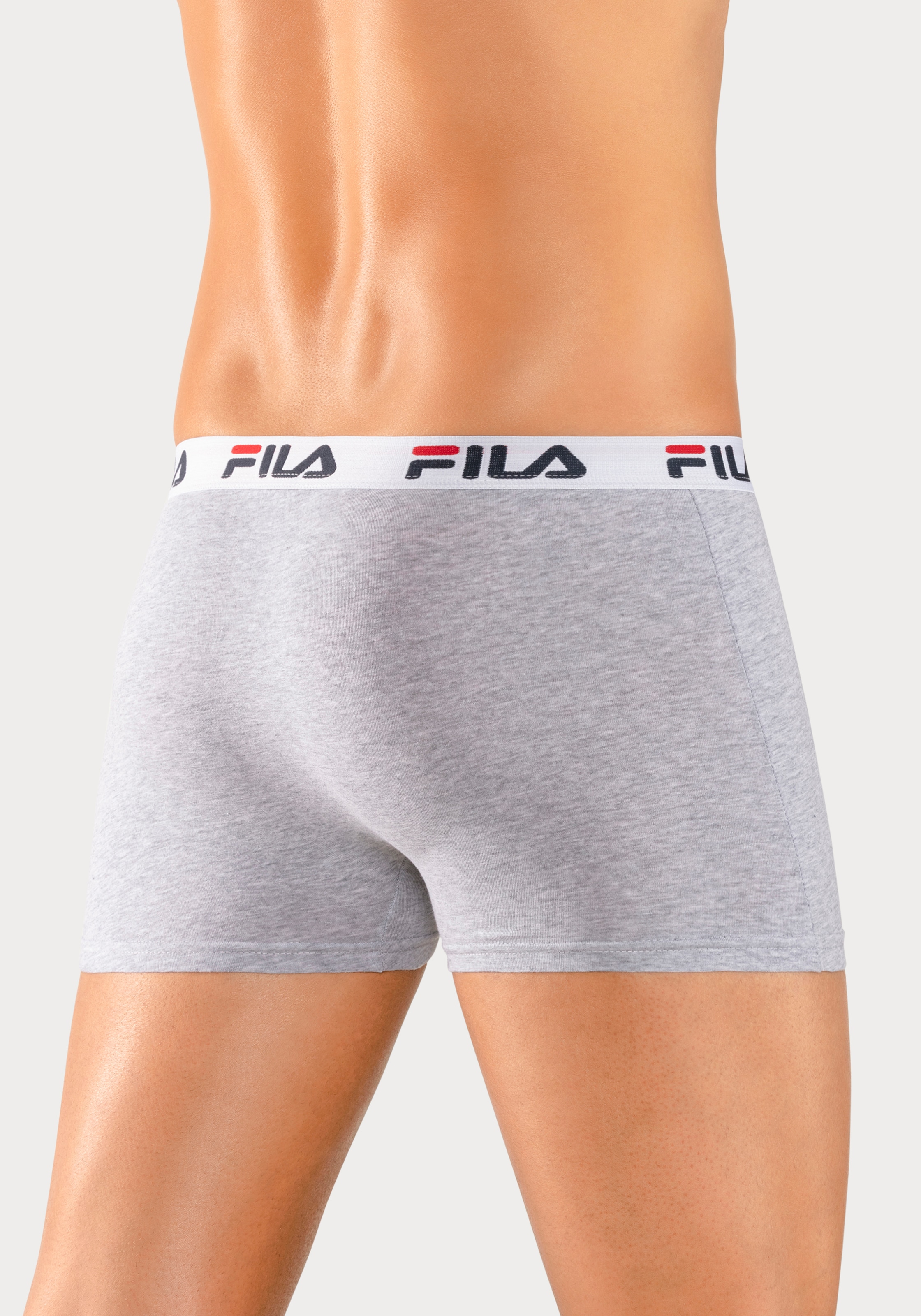 Fila Boxer, (Packung, 3 St.), mit Logo Schriftzug im Bund