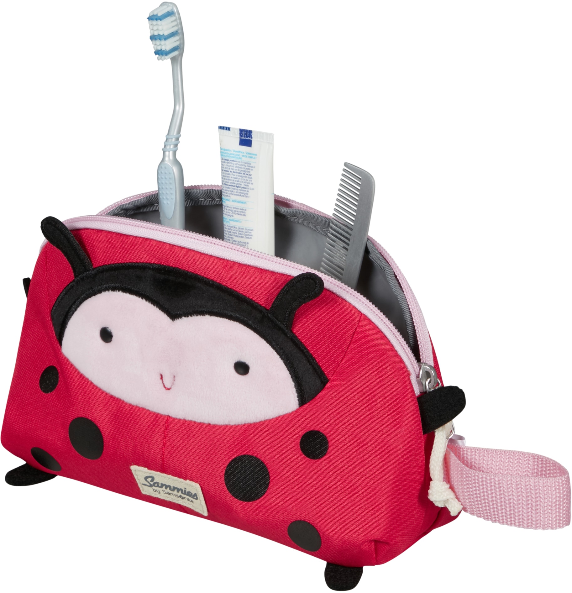 Samsonite Kulturbeutel »Happy Sammies ECO, Ladybug Lally«, Reiseetui für Kinder aus recyceltem Material