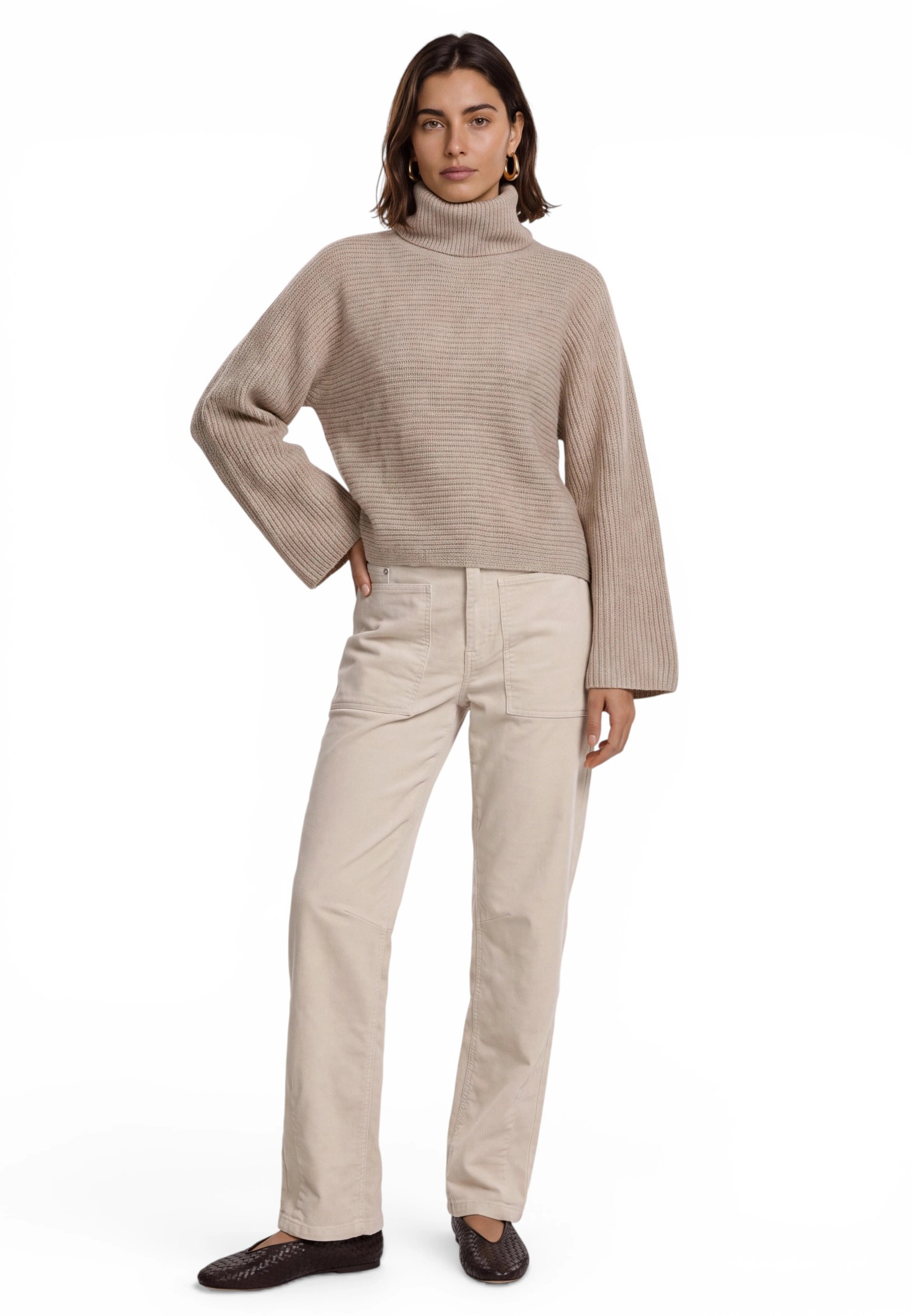 Zero 5-Pocket-Hose »Modern fit Hose mit aufgesetzten Taschen«