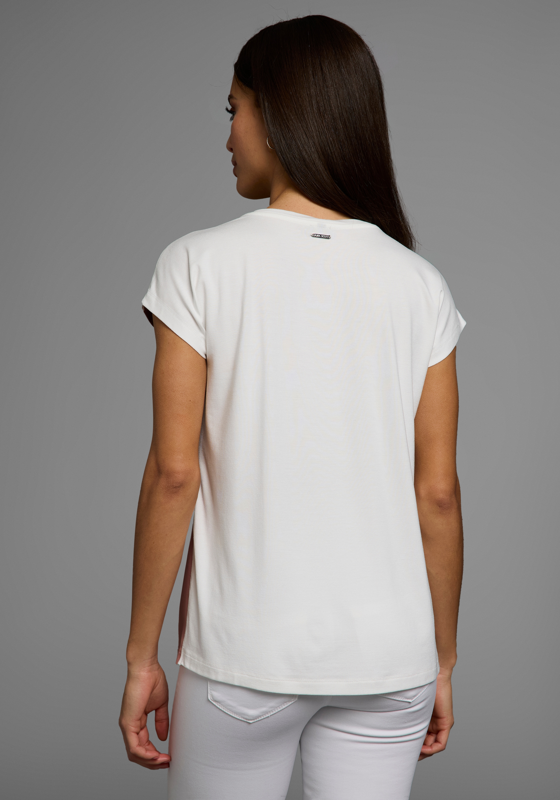 Laura Scott Shirtbluse, in Shirt-Optik mit dezentem Graphik-Design - NEUE KOLLEKTION
