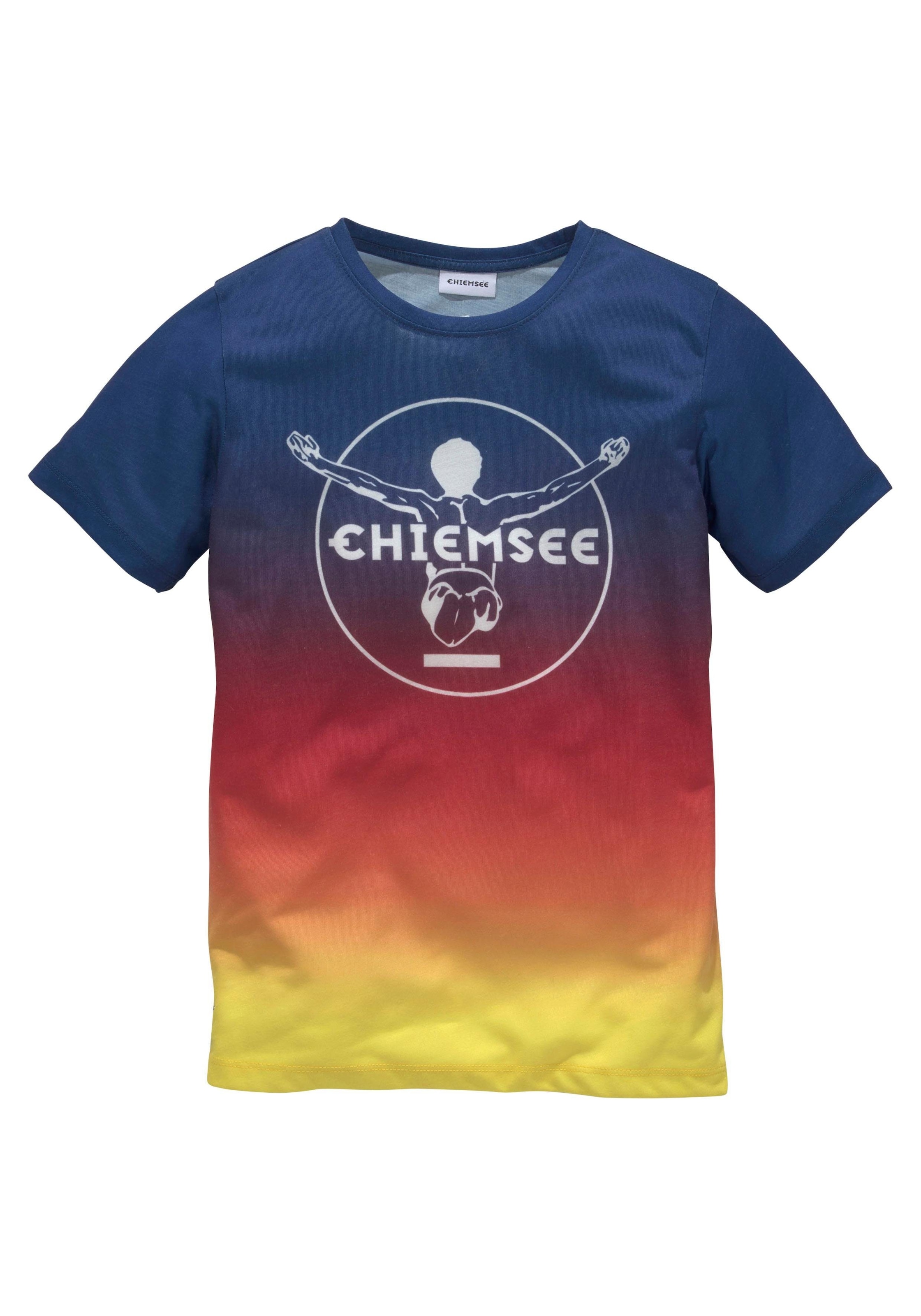 Chiemsee T-Shirt, im Farbverlauf mit Druck bei vorn