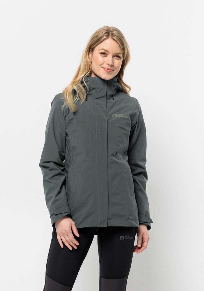 Jack Wolfskin 3-in-1-Funktionsjacke »LUNTAL 3IN1 JKT W« mit Kapuze