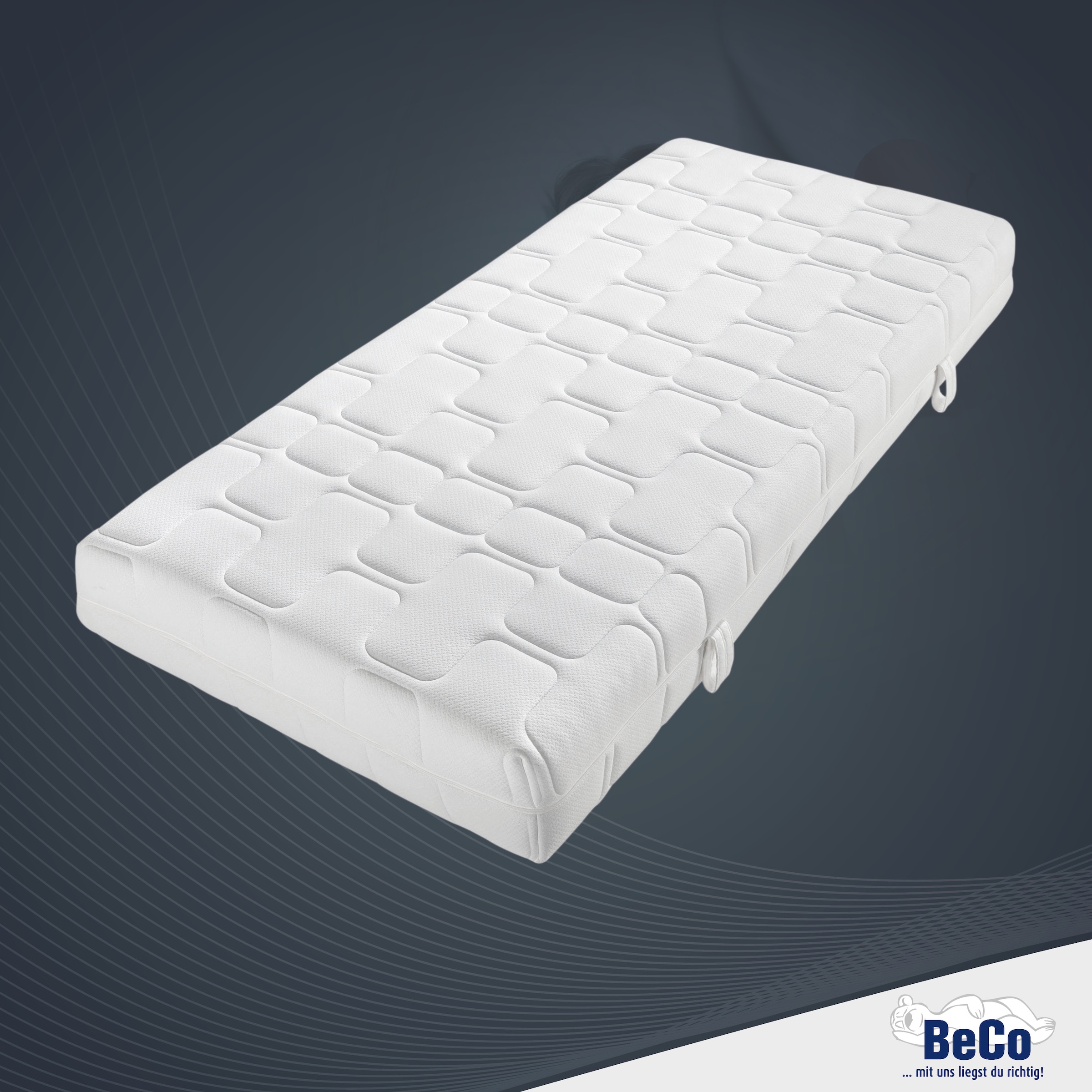 Beco Gelschaummatratze »GUMO Maxx – GOLD Gelschaummatratze mit luxuriöser Komforthöhe« 25 cm hoch 1 Stk. tlg. 25 cm Höhe, Gelschaum, unterschiedlich fest, ideal auch 140x200