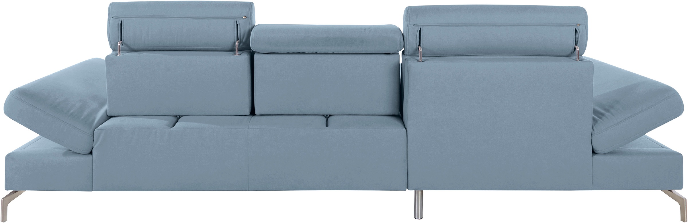 sit&more Ecksofa »Brisbane L-Form«, Fußhöhe 15 cm, inklusive Sitztiefen-, Armteil- und Kopfteilverstellung