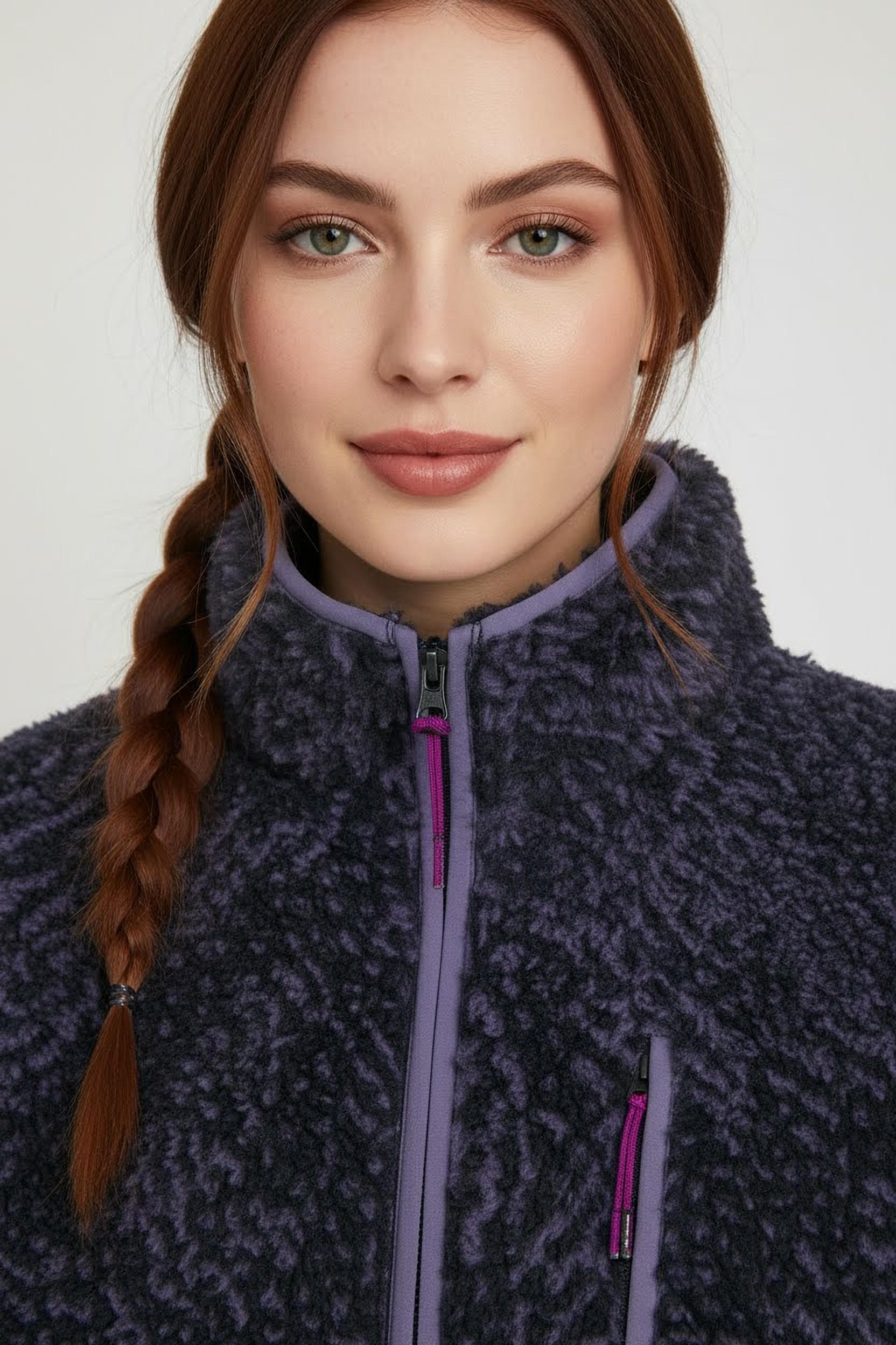 Converse Fleecejacke »WOMEN'S CONVERSE PRINTED SHERPA FULL-ZIP JACKET«