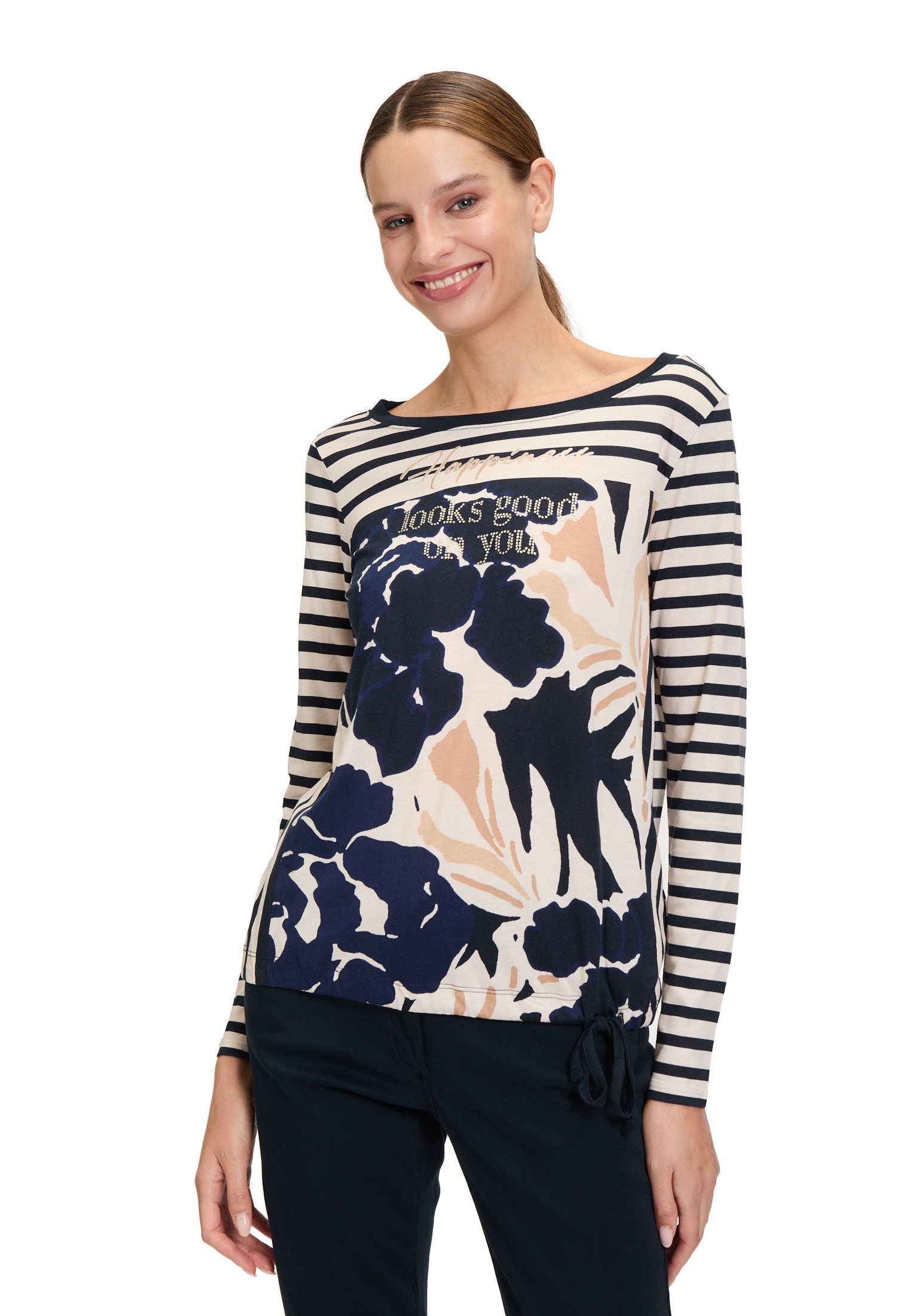 Betty Barclay Langarmshirt »Casual-Shirt mit Tunnelzug«