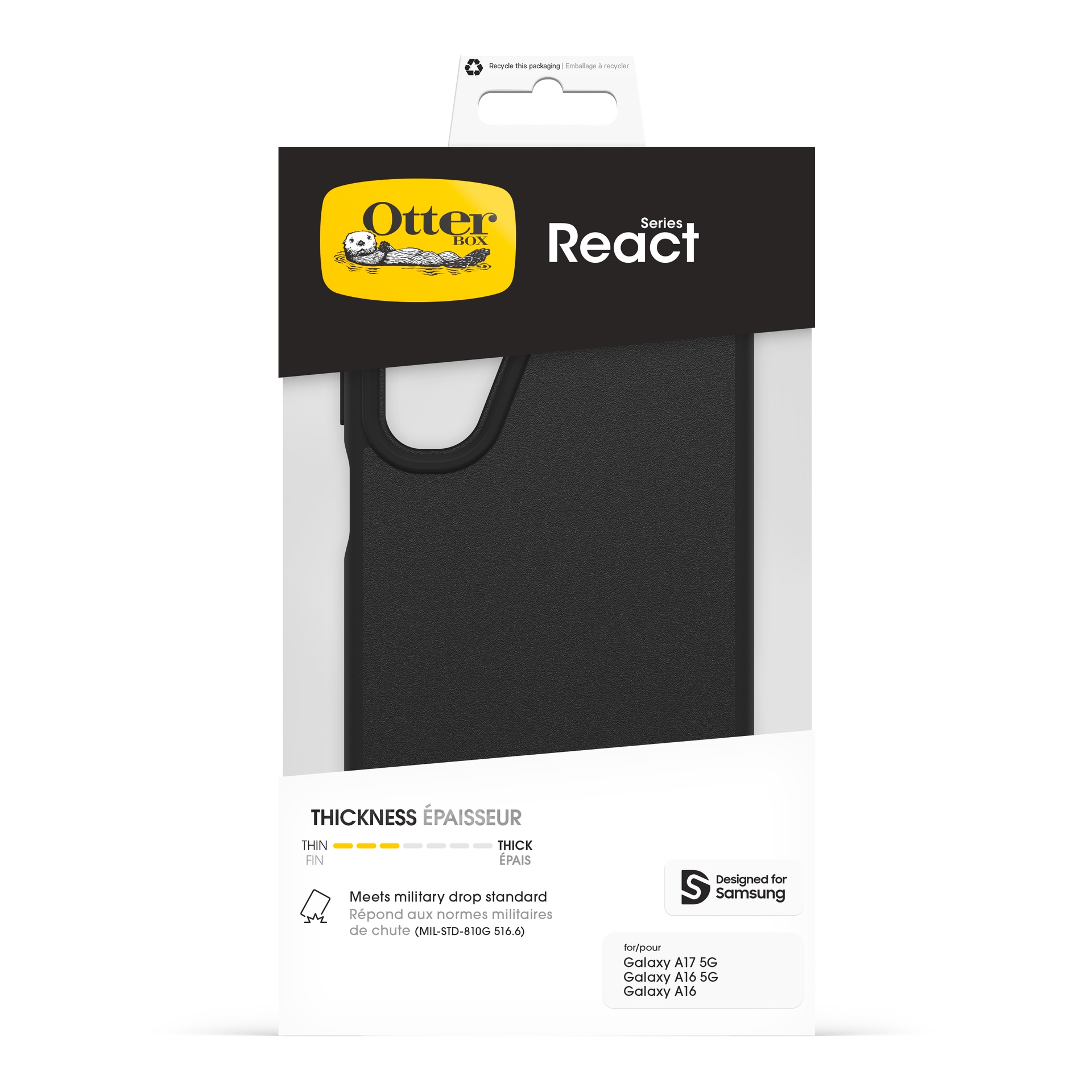 Otterbox Handyhülle »React Series Case für Samsung Galaxy A17 5G/A16/A16 5G« Samsung Galaxy A16/A16 5G | Smartphones Backcover, Schutzhülle, Handyschutzhülle, Case, Schutzcase, stoßfest