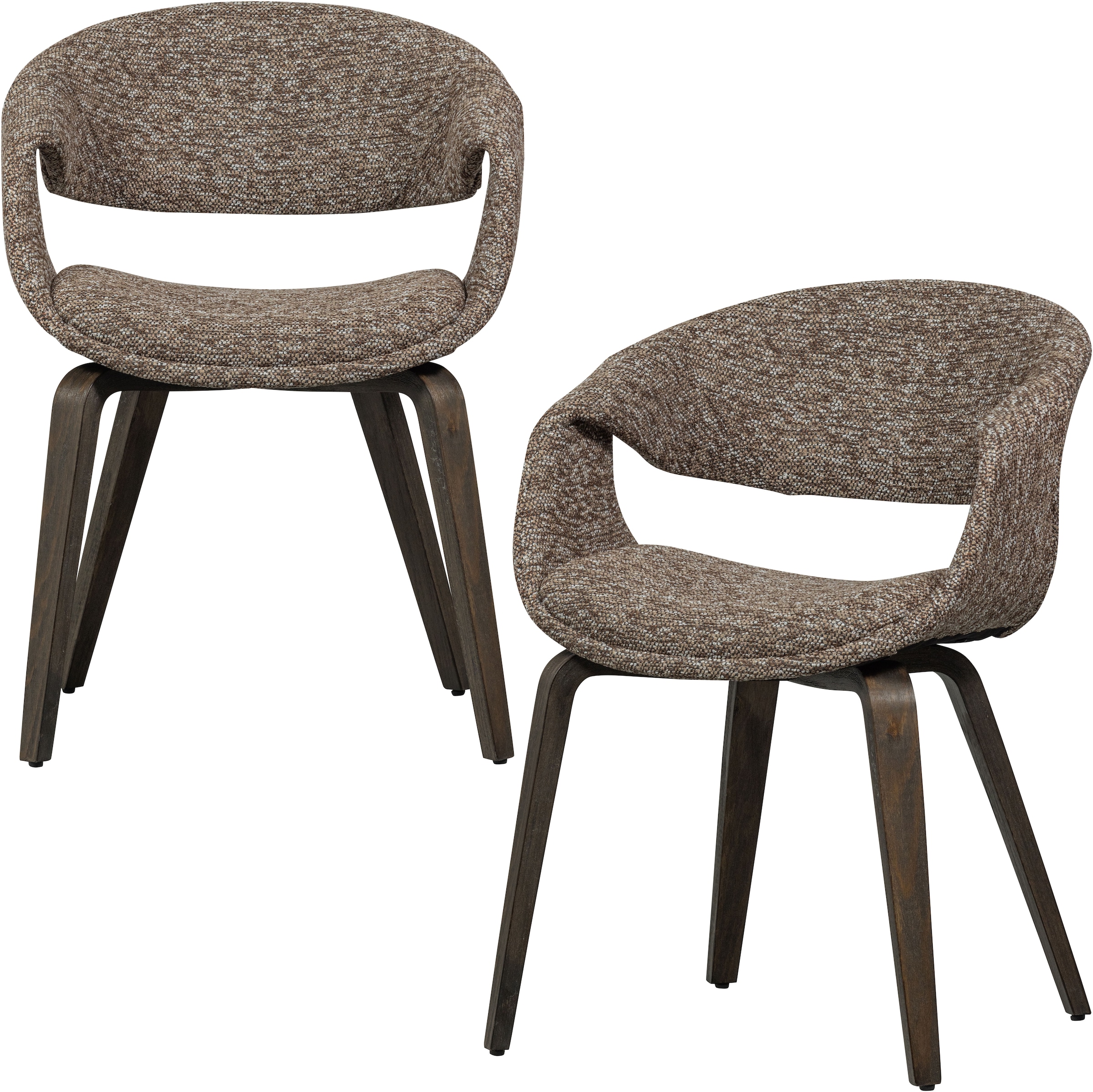 Tchibo - Woood Esszimmerstuhl mit Holzfuß »Yossi« - 57x57x78cm - braun -
