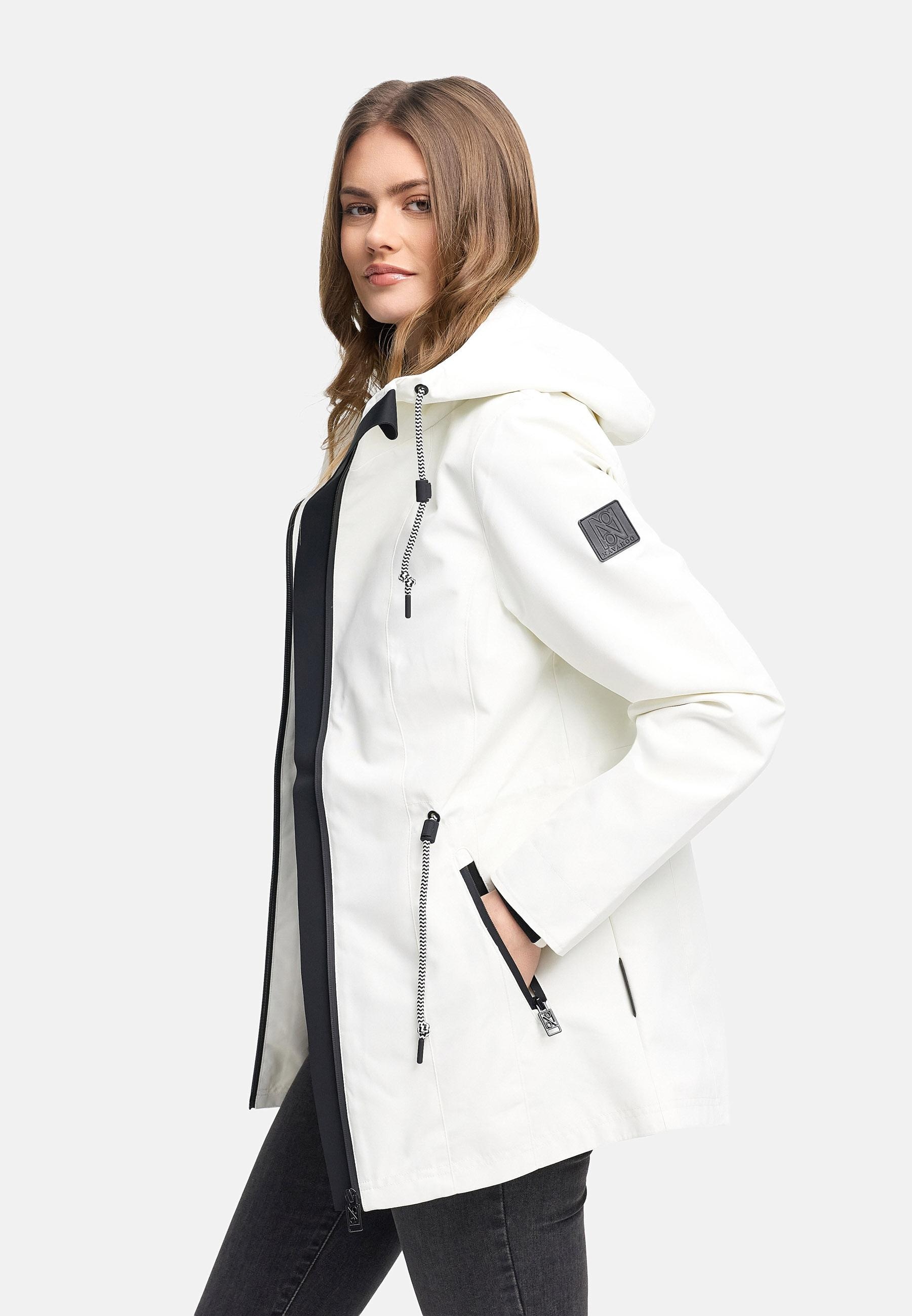 Navahoo Outdoorjacke »Outdoorjacke Blumentanz 14« mit Kapuze Übergangsjacke mit wasserdichtem Verschluss