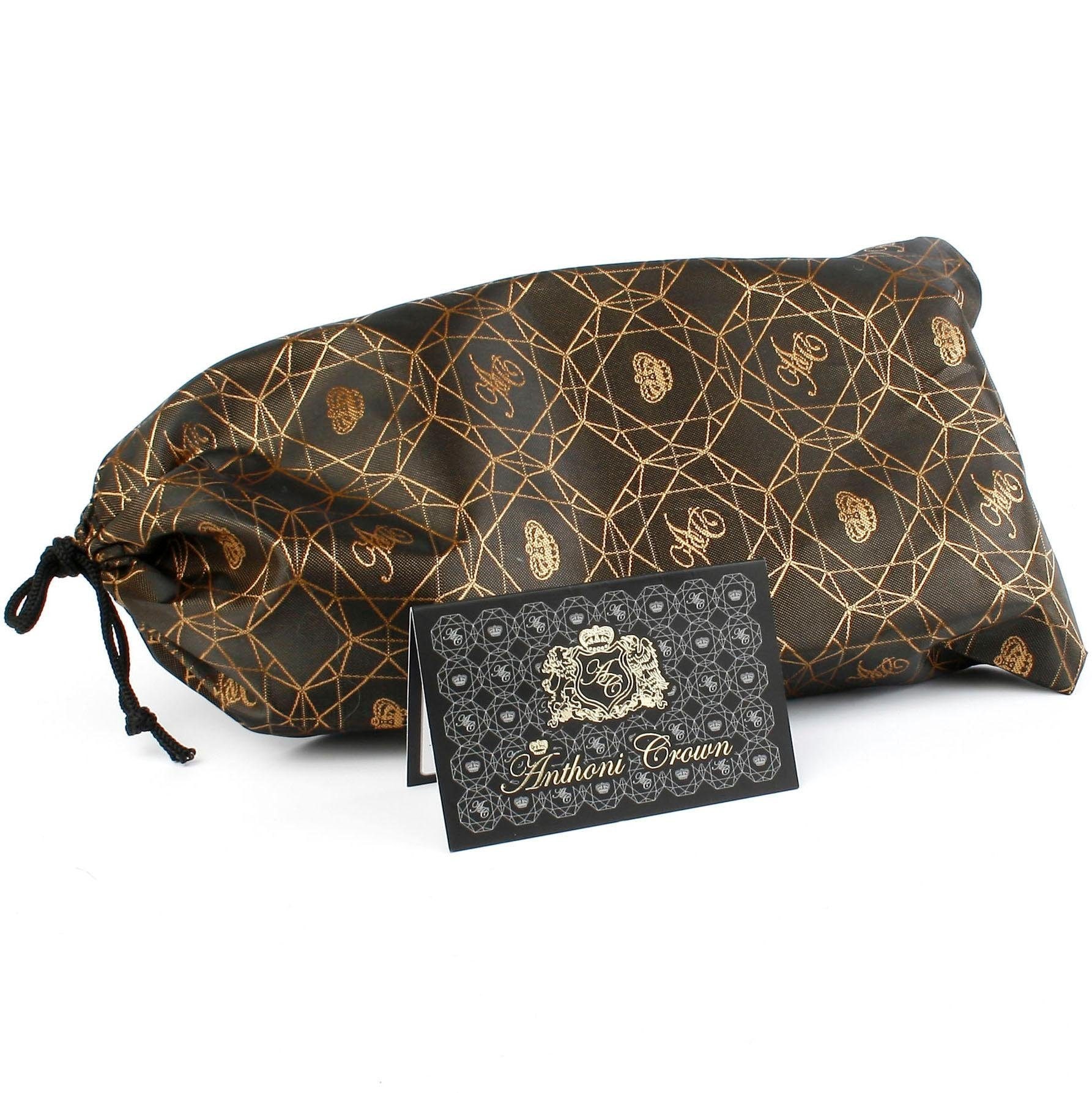 Anthoni Crown Ledergürtel mit exclusiver goldfarbener Schließe