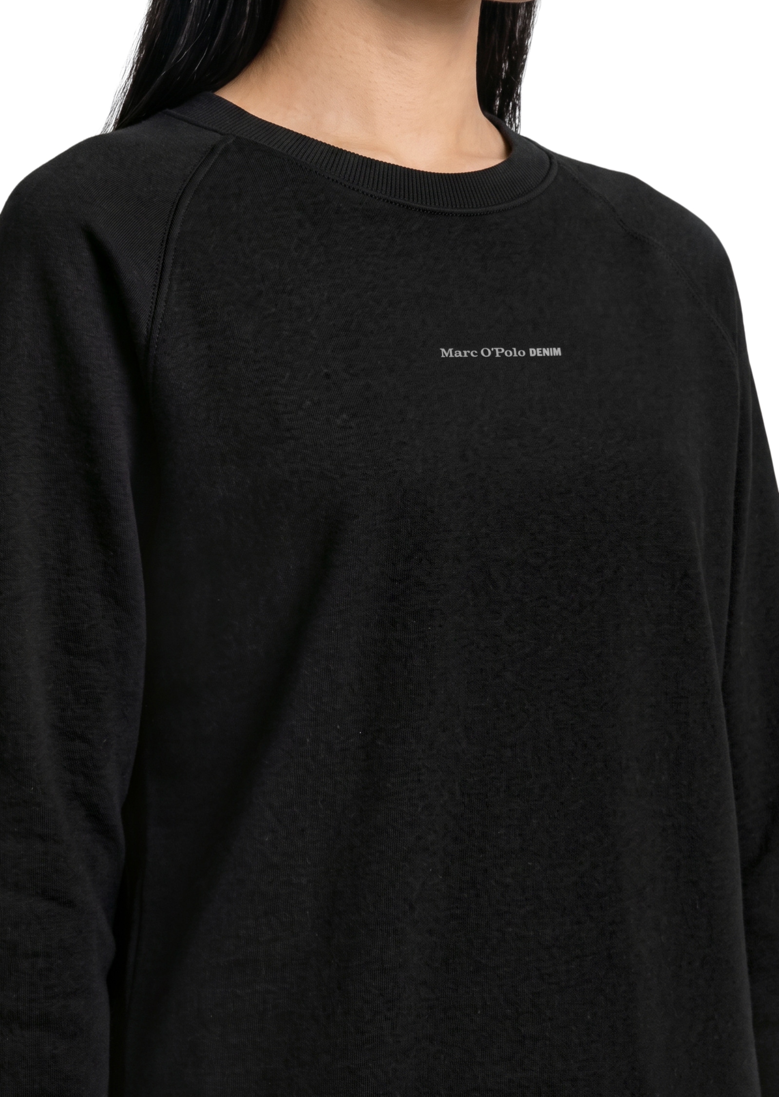 Marc O'Polo DENIM Sweatshirt , Im modernen O-Shape, locker geschnitten und Raglanärmeln
