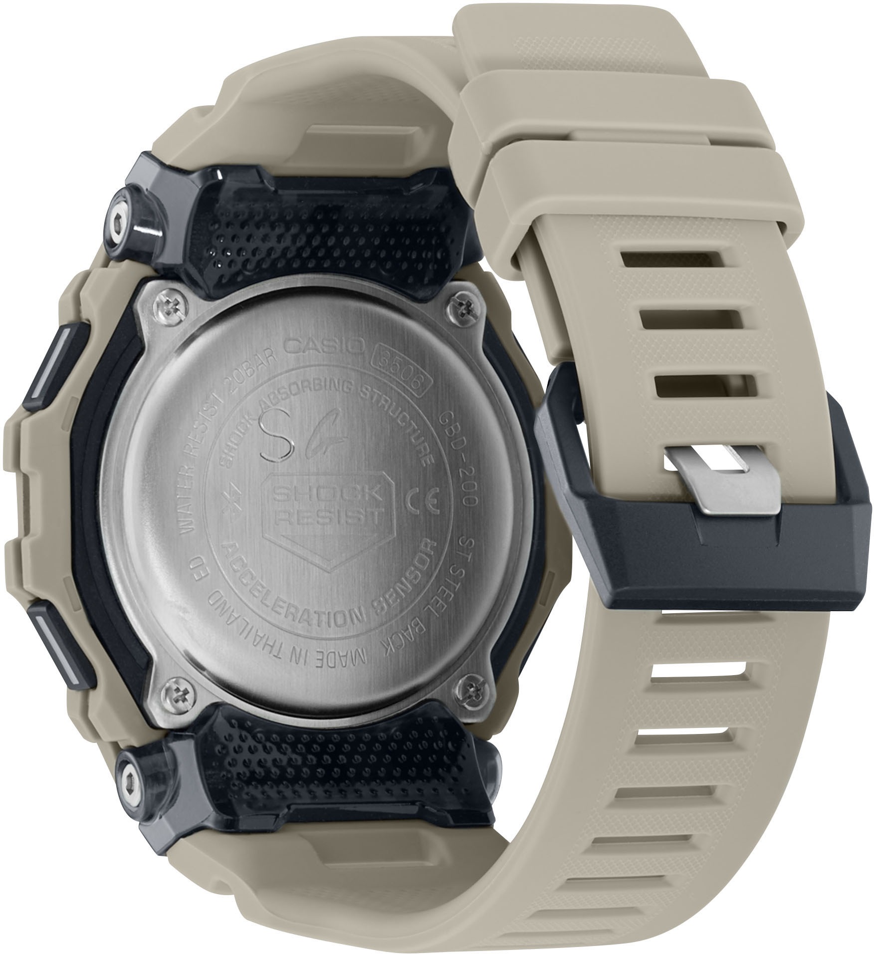 CASIO G-SHOCK Smartwatch »GBD-200-1ER«, Armbanduhr, Herren,Bluetooth,Schrittzähler,bis 20bar wasserd.,digital